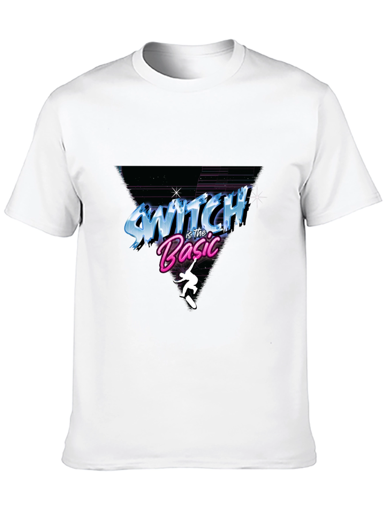 Switch is the Basic T-Shirt - Retro Skateboard Design