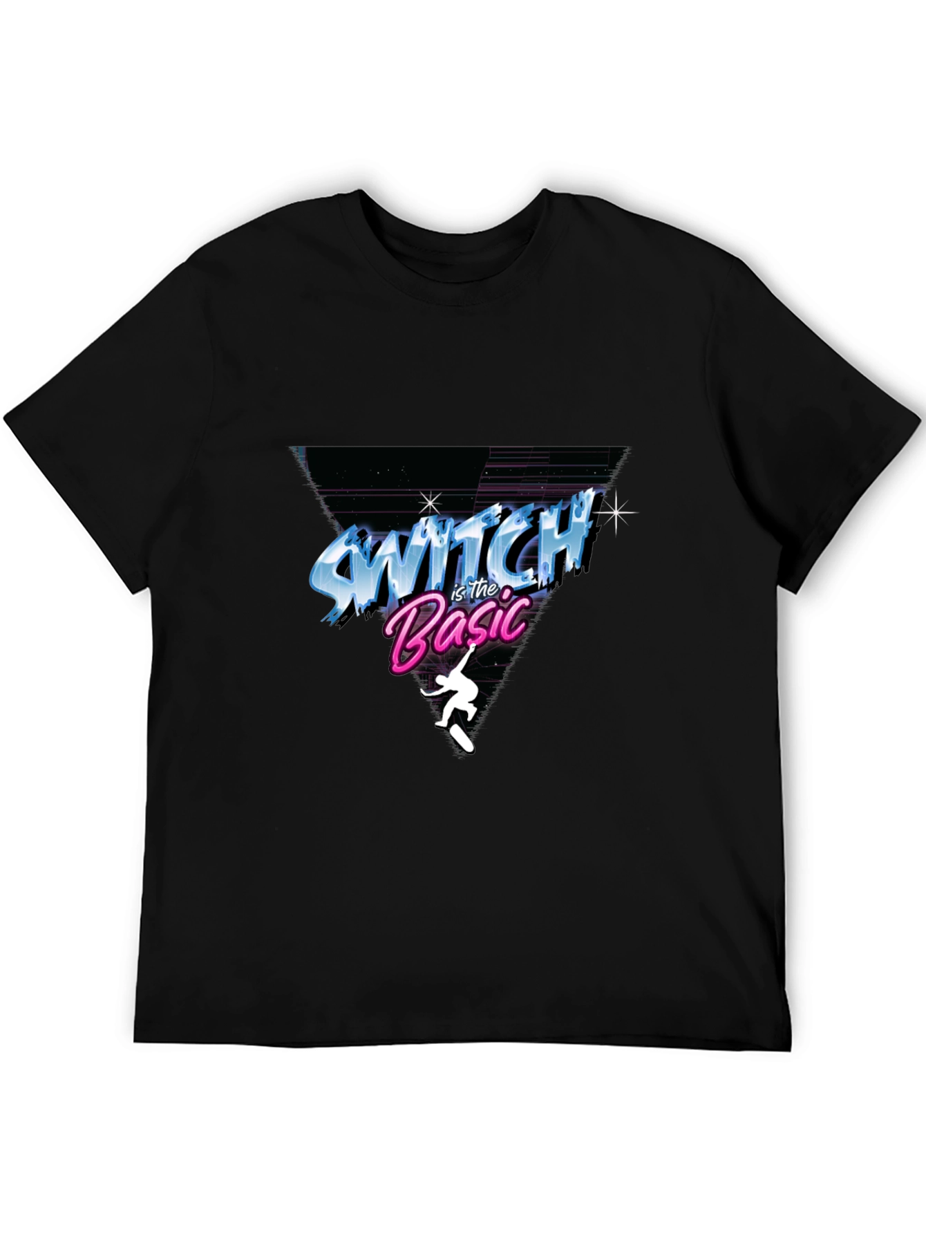 Switch is the Basic T-Shirt - Retro Skateboard Design