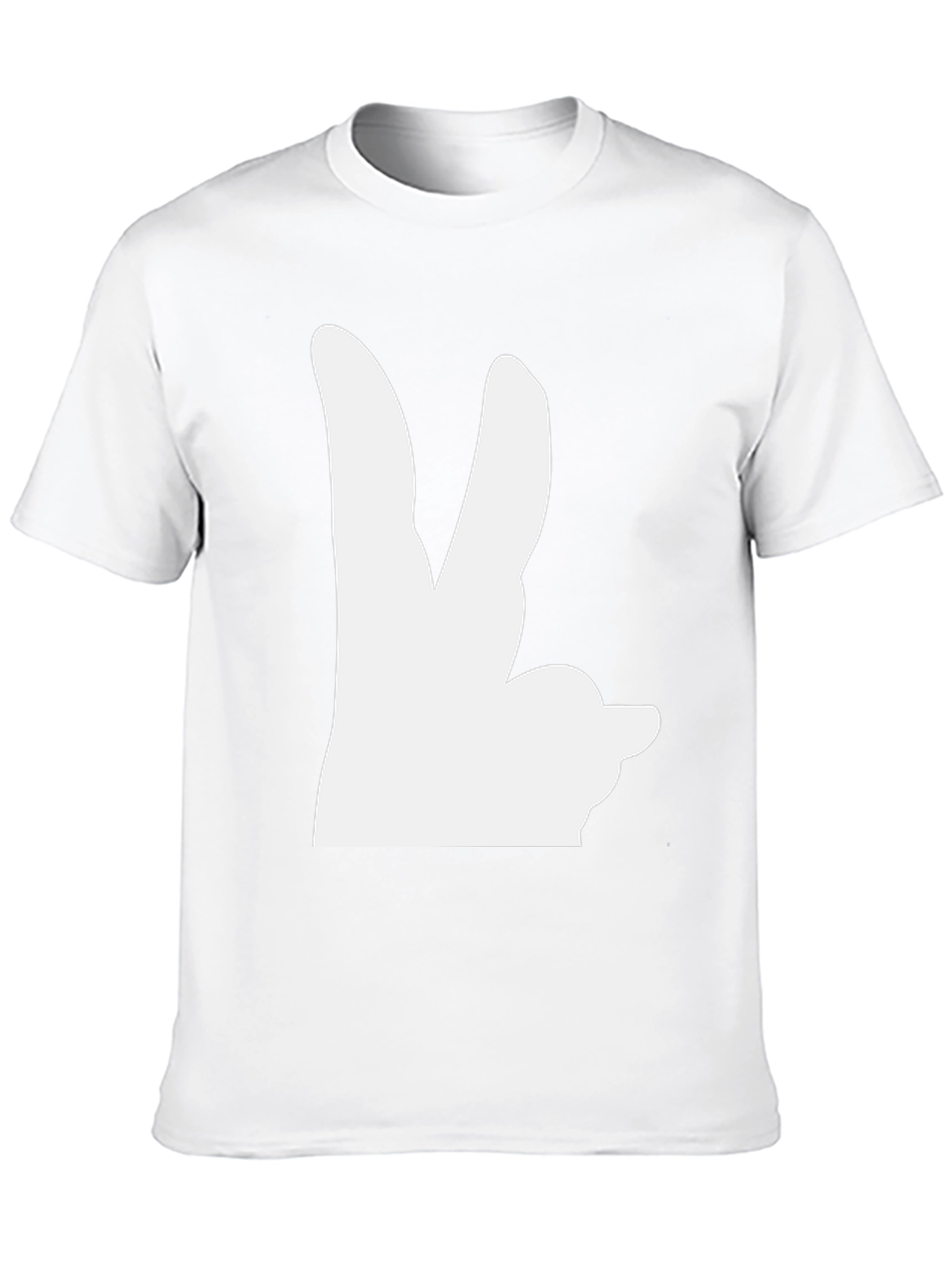 Bunny Hand T-Shirt - Black Graphic Tee