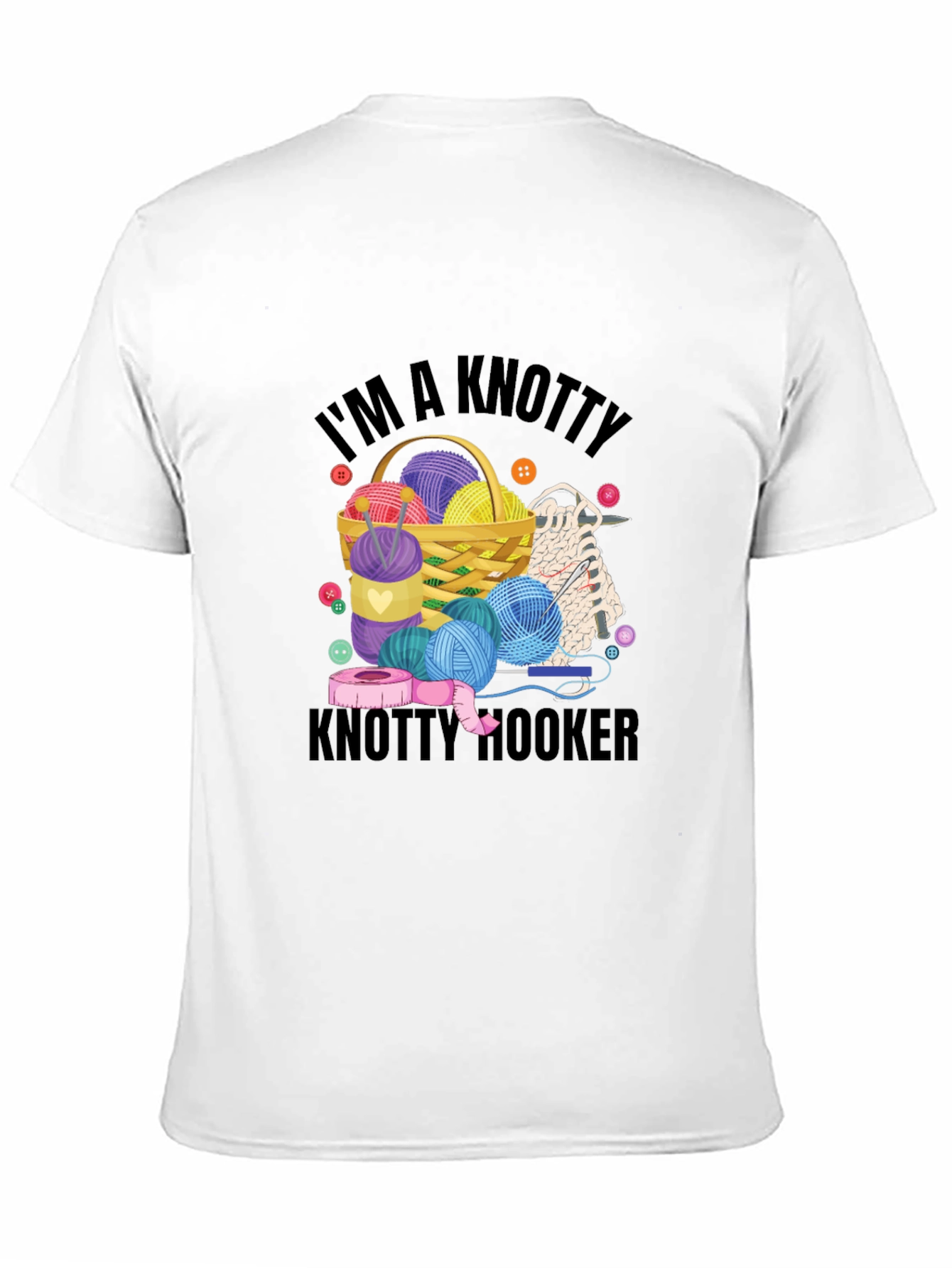 Knitty Hooker T-Shirt: Yarn Lover Gift