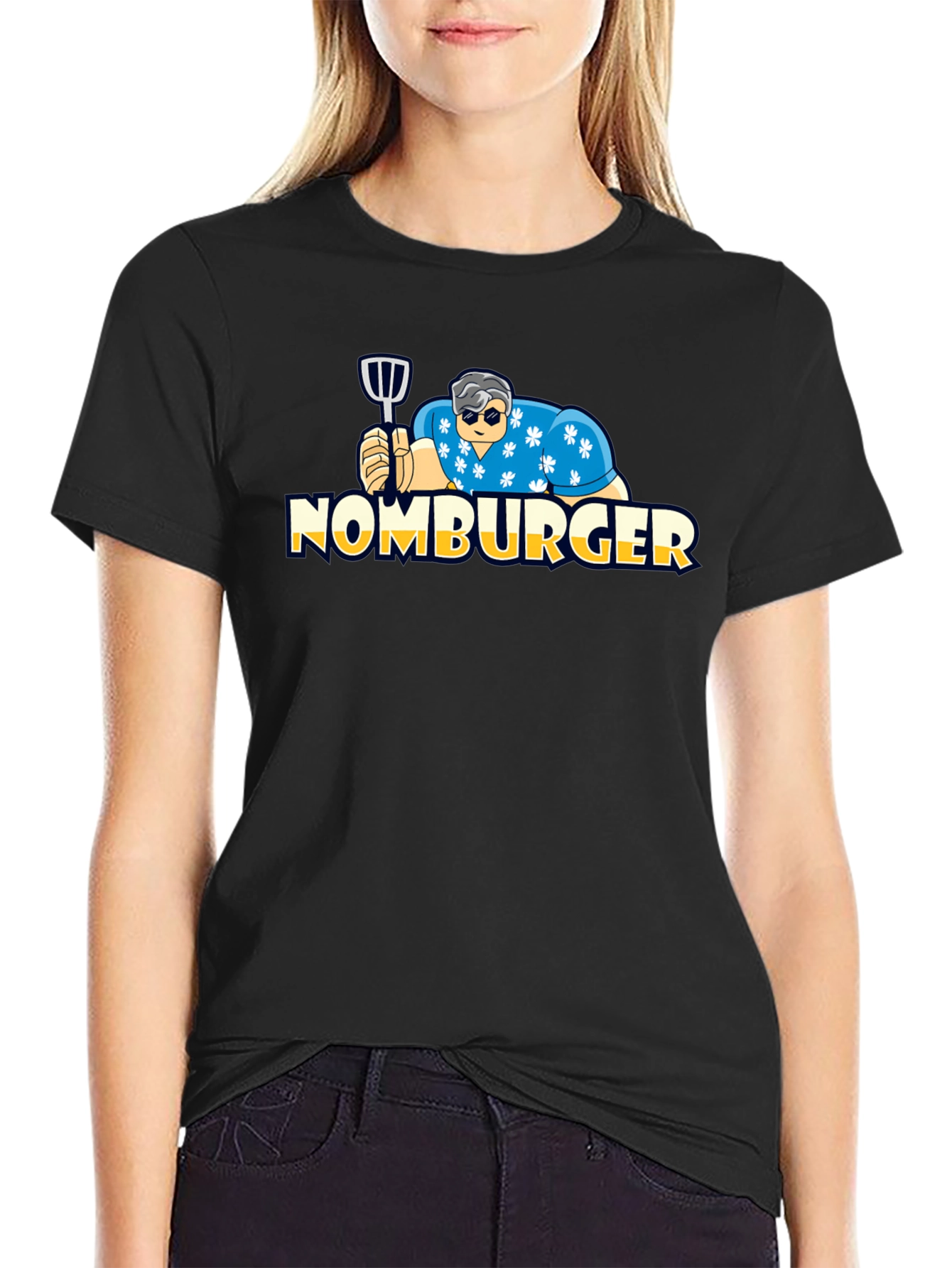 Nomburger Graphic Tee - Funny Burger Lover Shirt