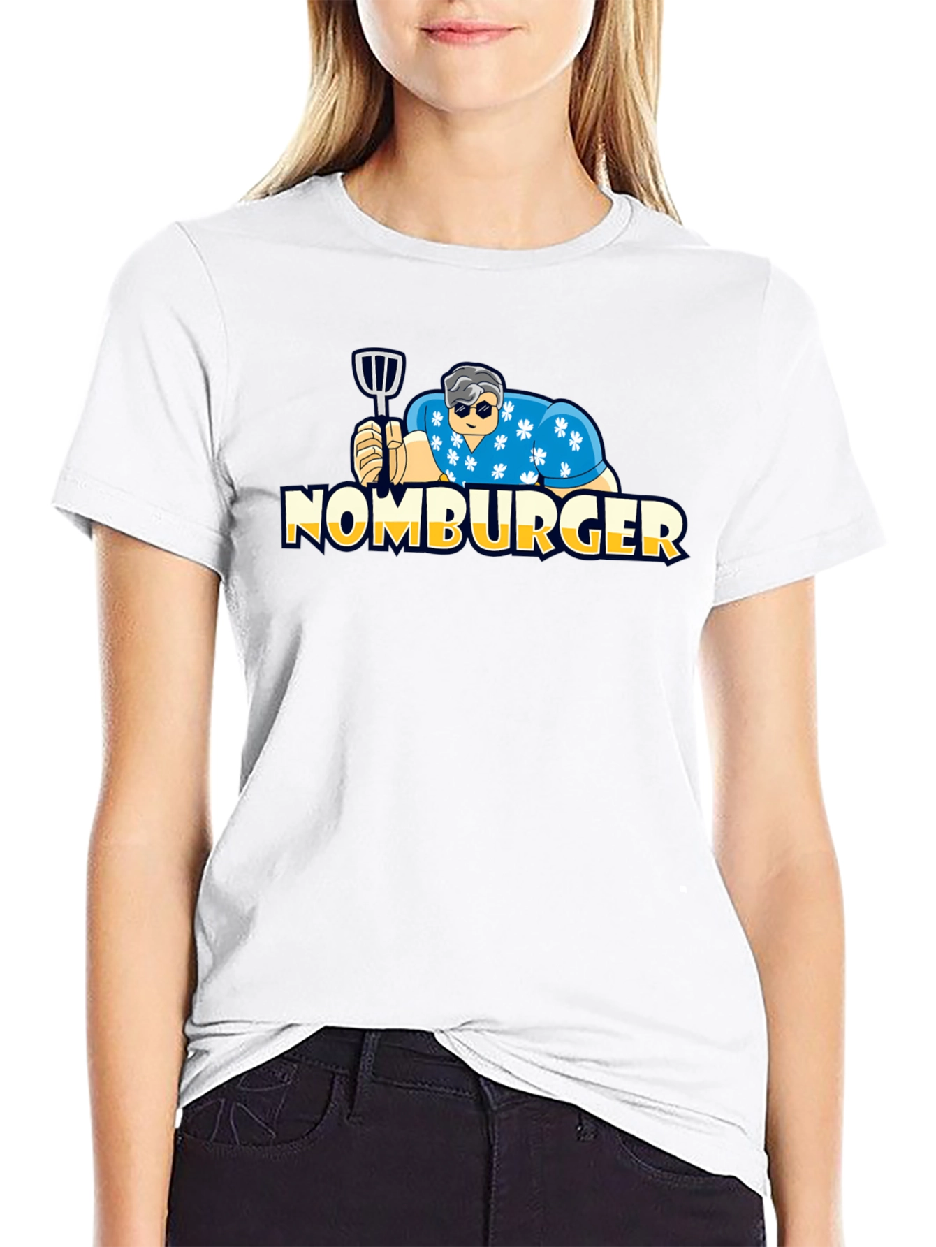 Nomburger Graphic Tee - Funny Burger Lover Shirt