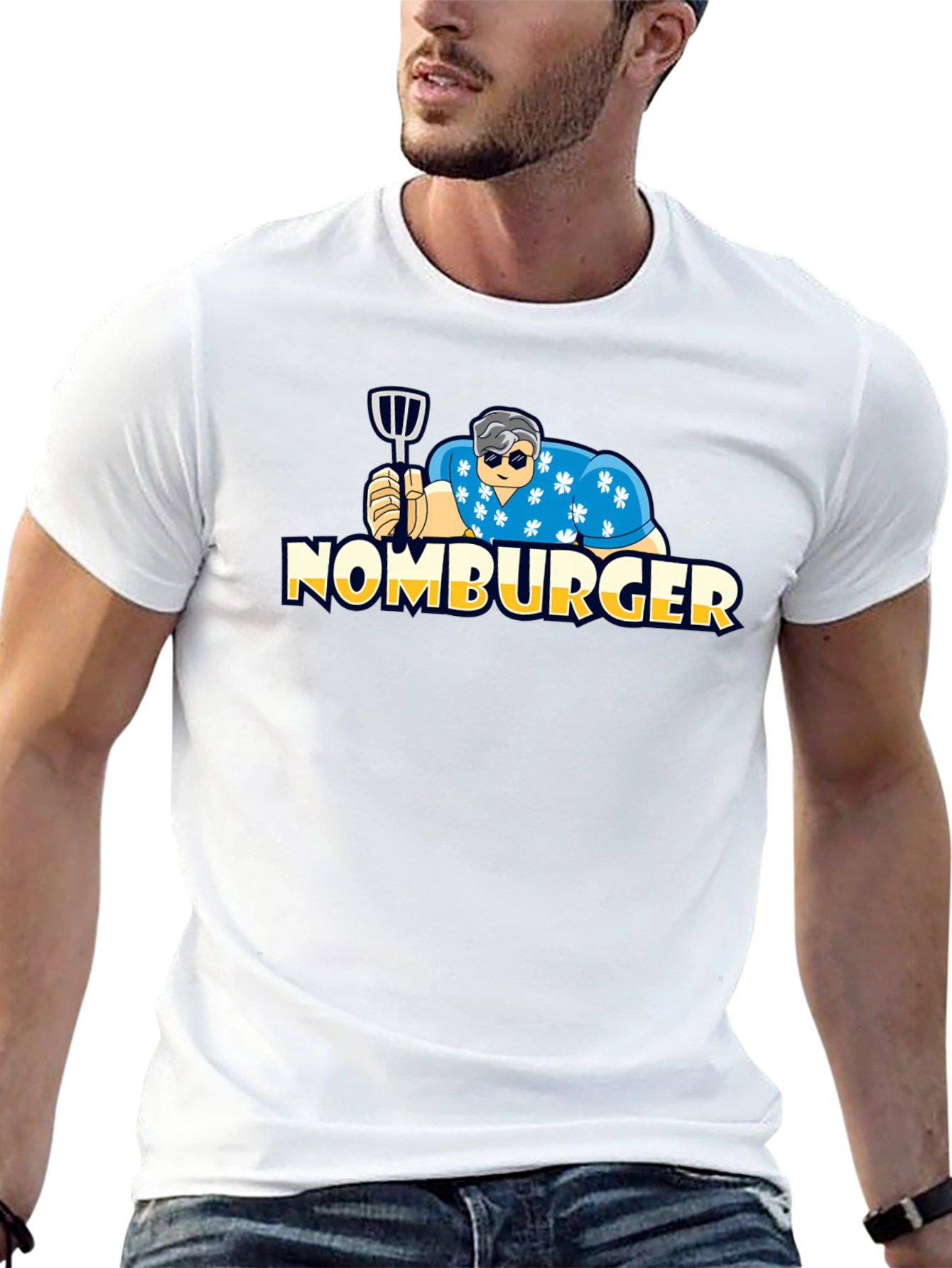 Nomburger Graphic Tee - Funny Burger Lover Shirt