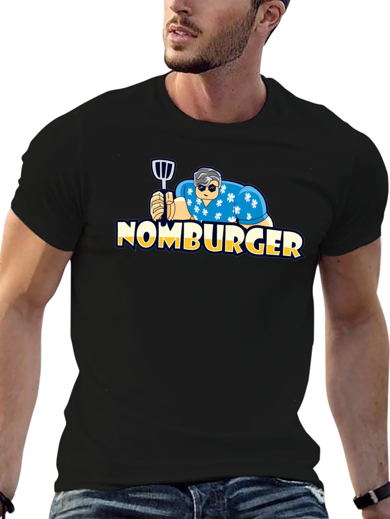 Nomburger Graphic Tee - Funny Burger Lover Shirt