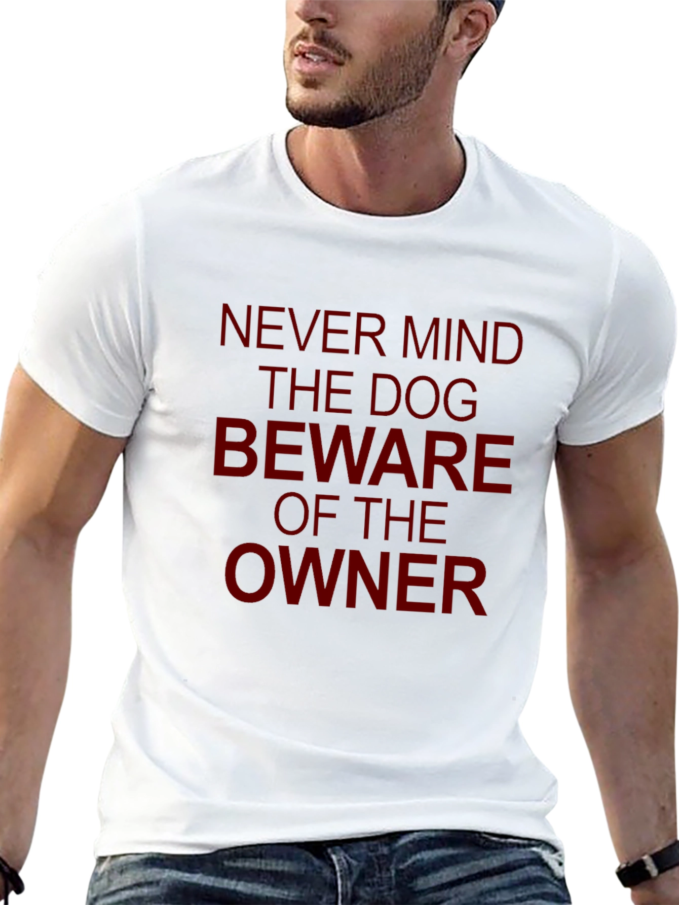 Funny Dog Owner Beware Graphic T-Shirt