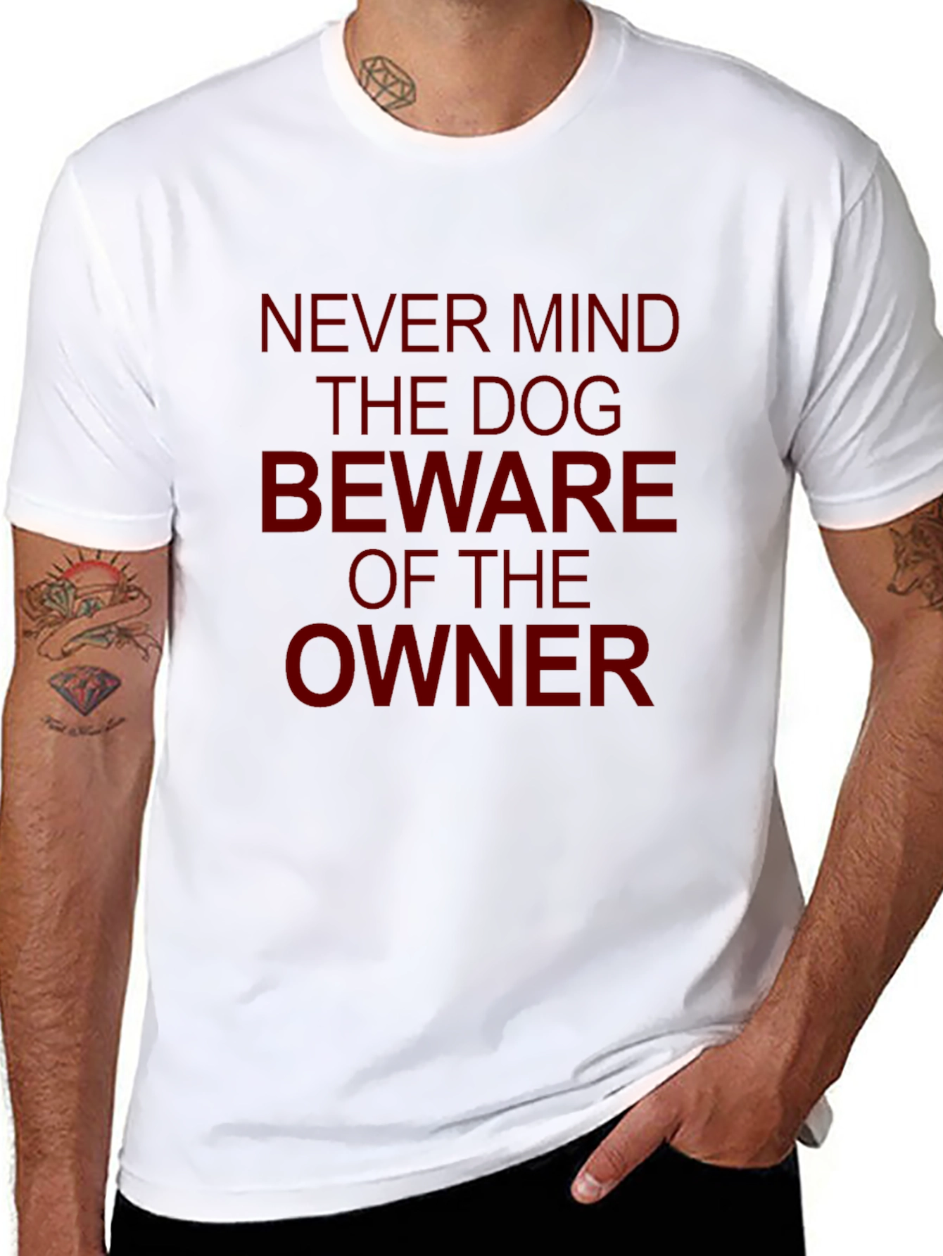 Funny Dog Owner Beware Graphic T-Shirt