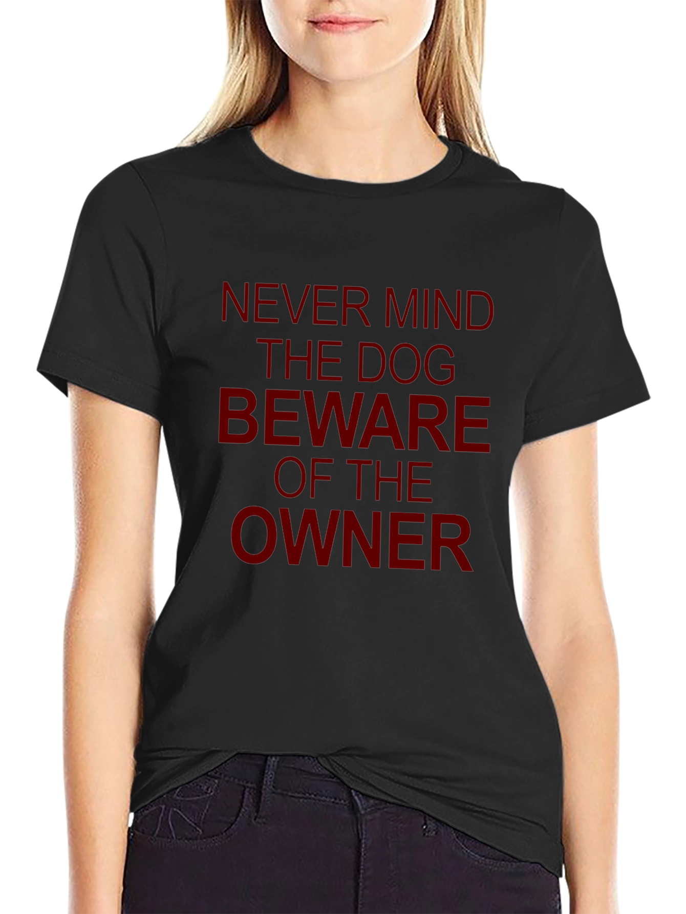 Funny Dog Owner Beware Graphic T-Shirt