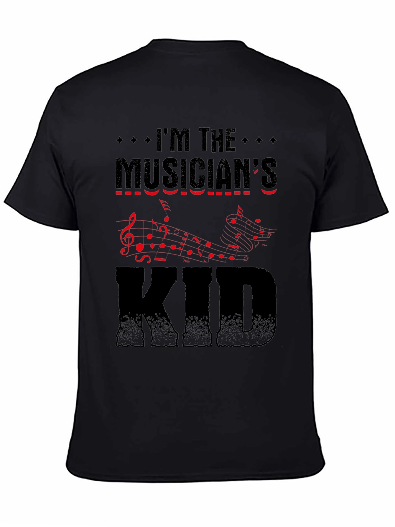 Musicians Kid Graphic Tee - Black