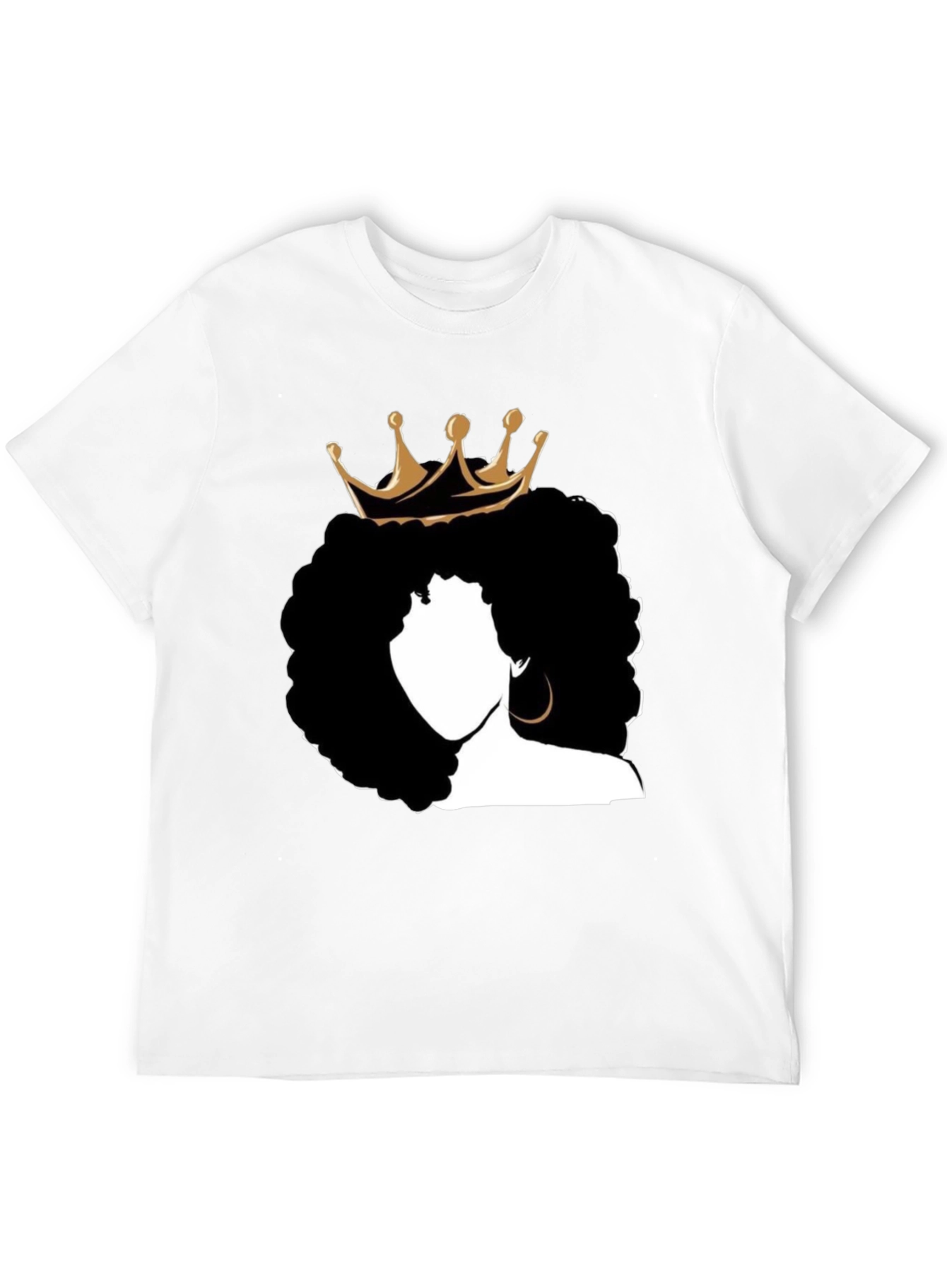 Queen Afro T-Shirt - Black Graphic Tee