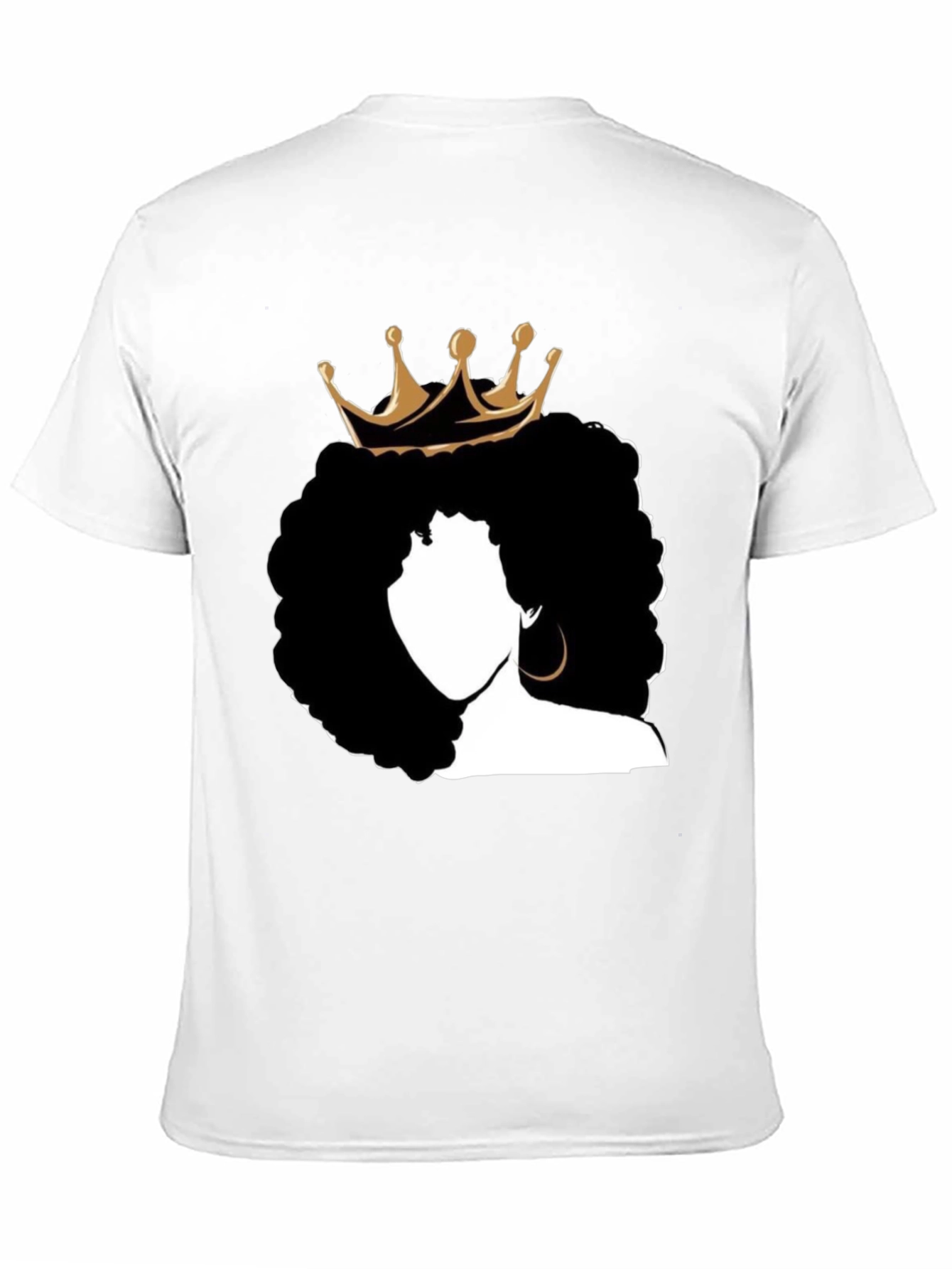 Queen Afro T-Shirt - Black Graphic Tee