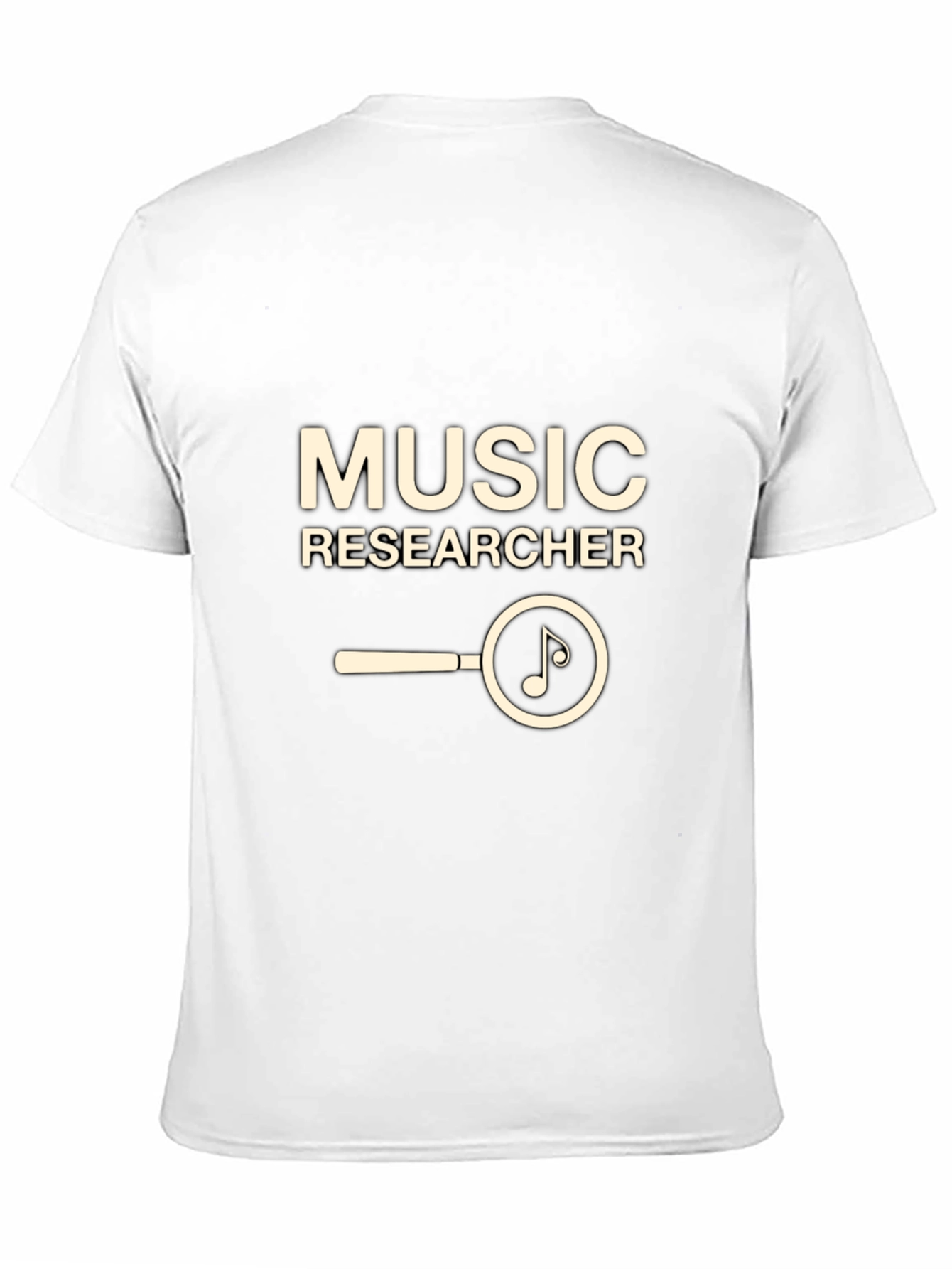 Music Researcher T-Shirt - Black Cotton Tee