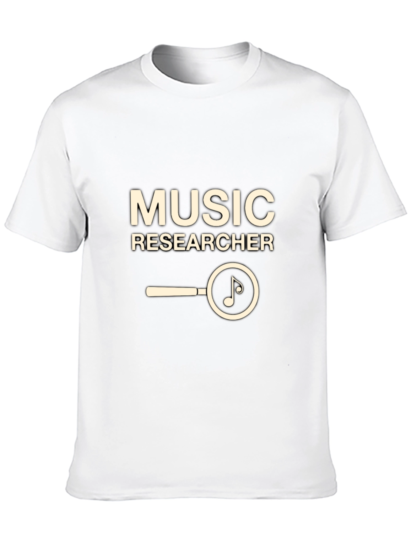 Music Researcher T-Shirt - Black Cotton Tee
