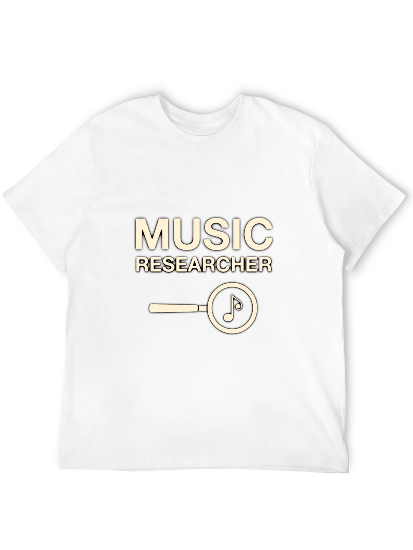 Music Researcher T-Shirt - Black Cotton Tee
