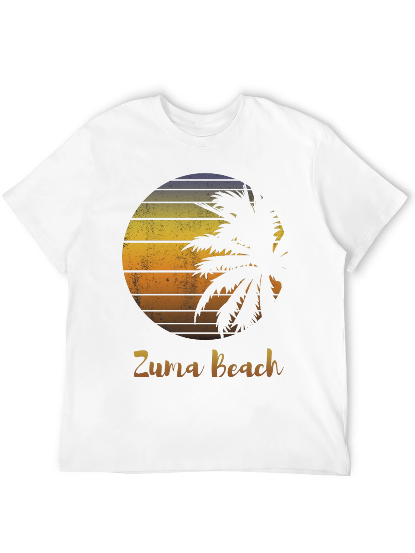 Zuma Beach Graphic Tee - Palm Tree Sunset