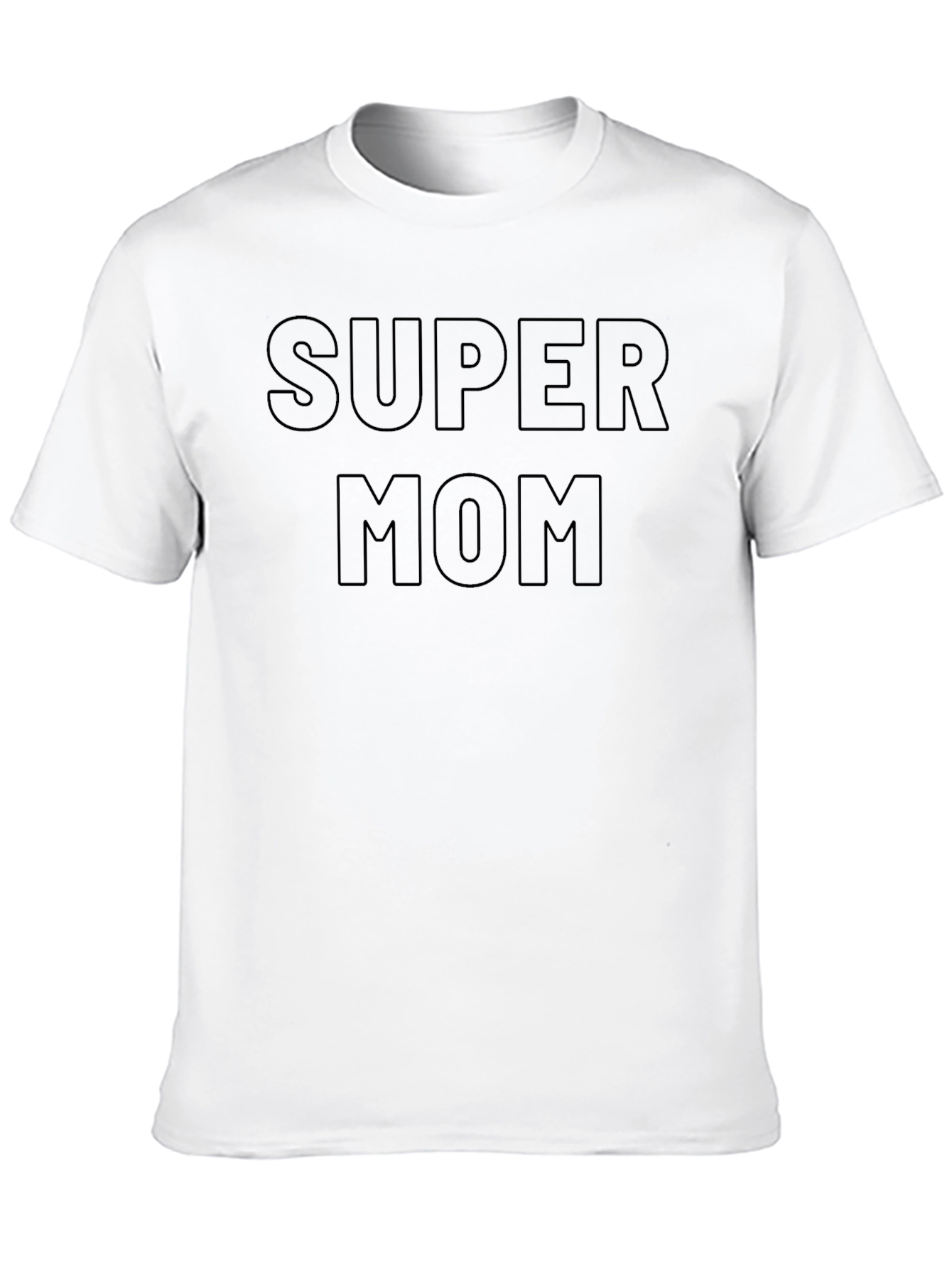 Super Mom Graphic T-Shirt - Black Cotton Tee