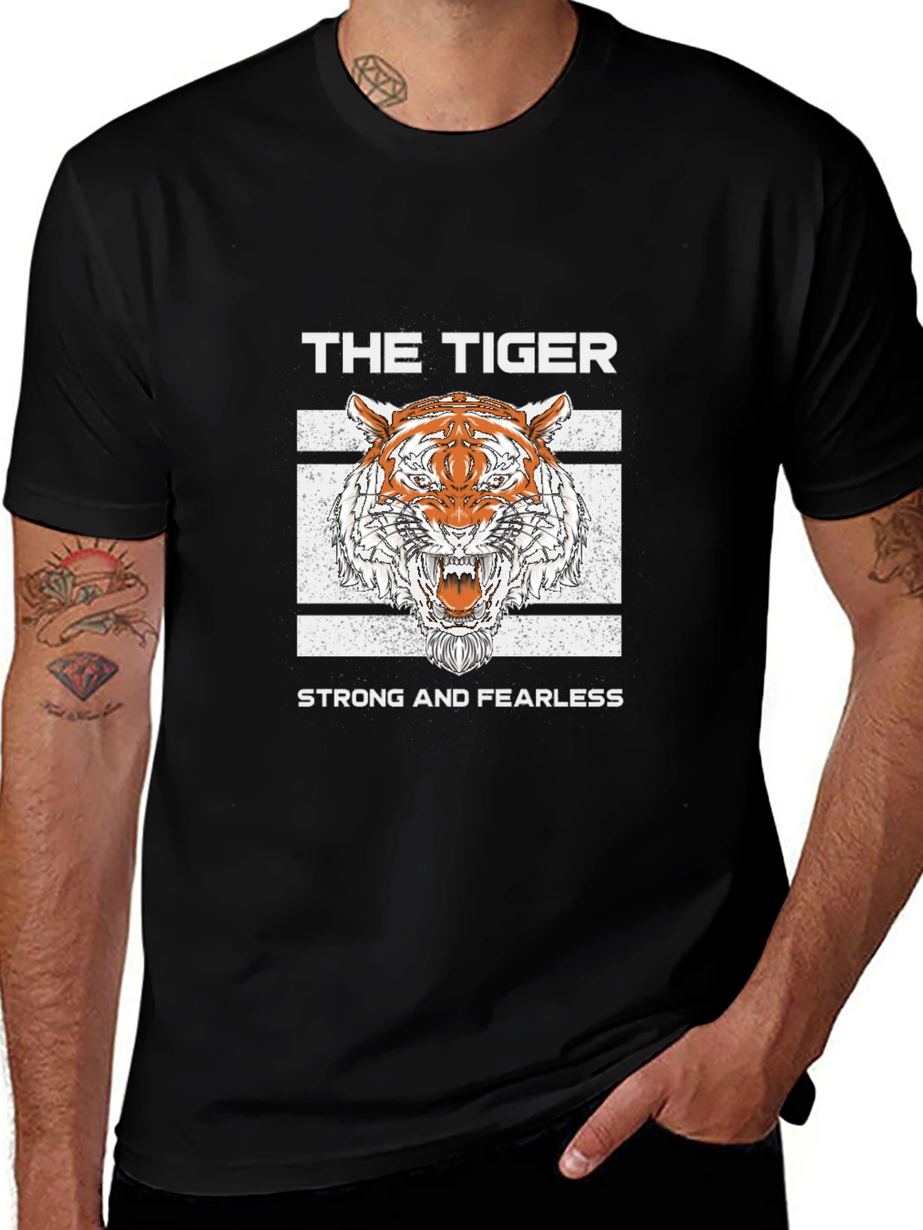 The Tiger T-Shirt - Strong and Fearless Graphic Tee