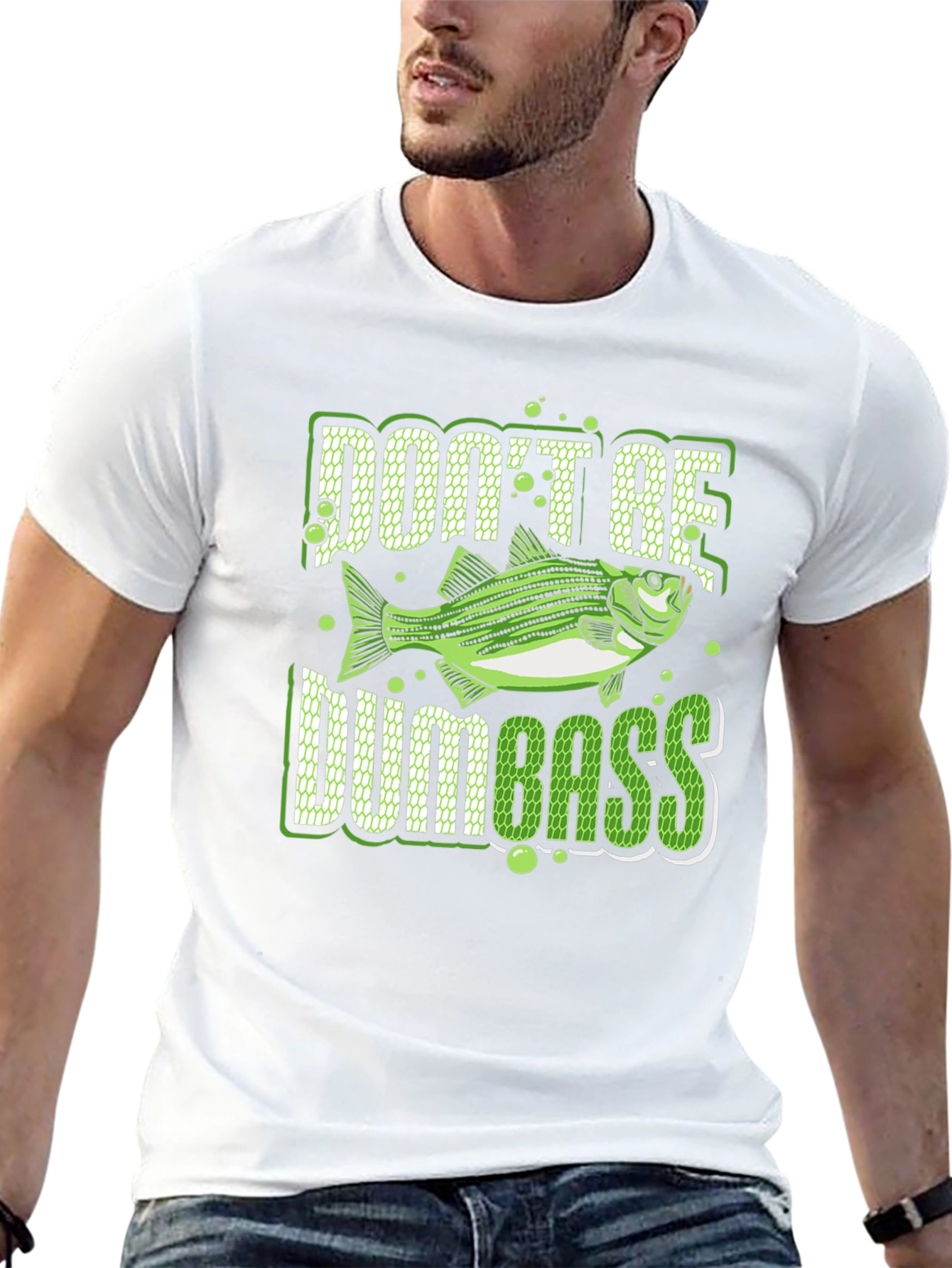 Dont Be Dumbass Fishing Graphic T-Shirt