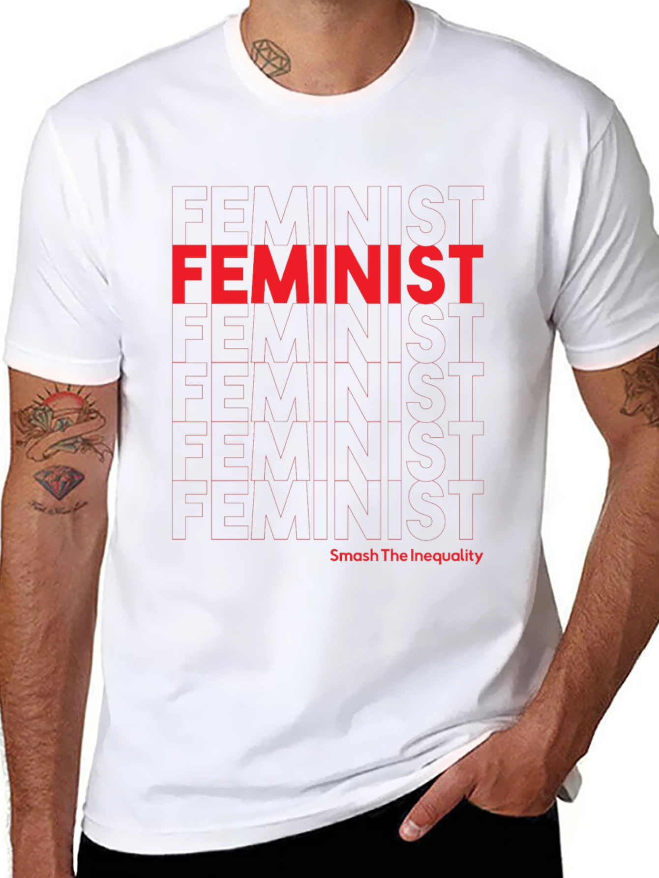 Feminist Graphic Tee - Smash Inequality