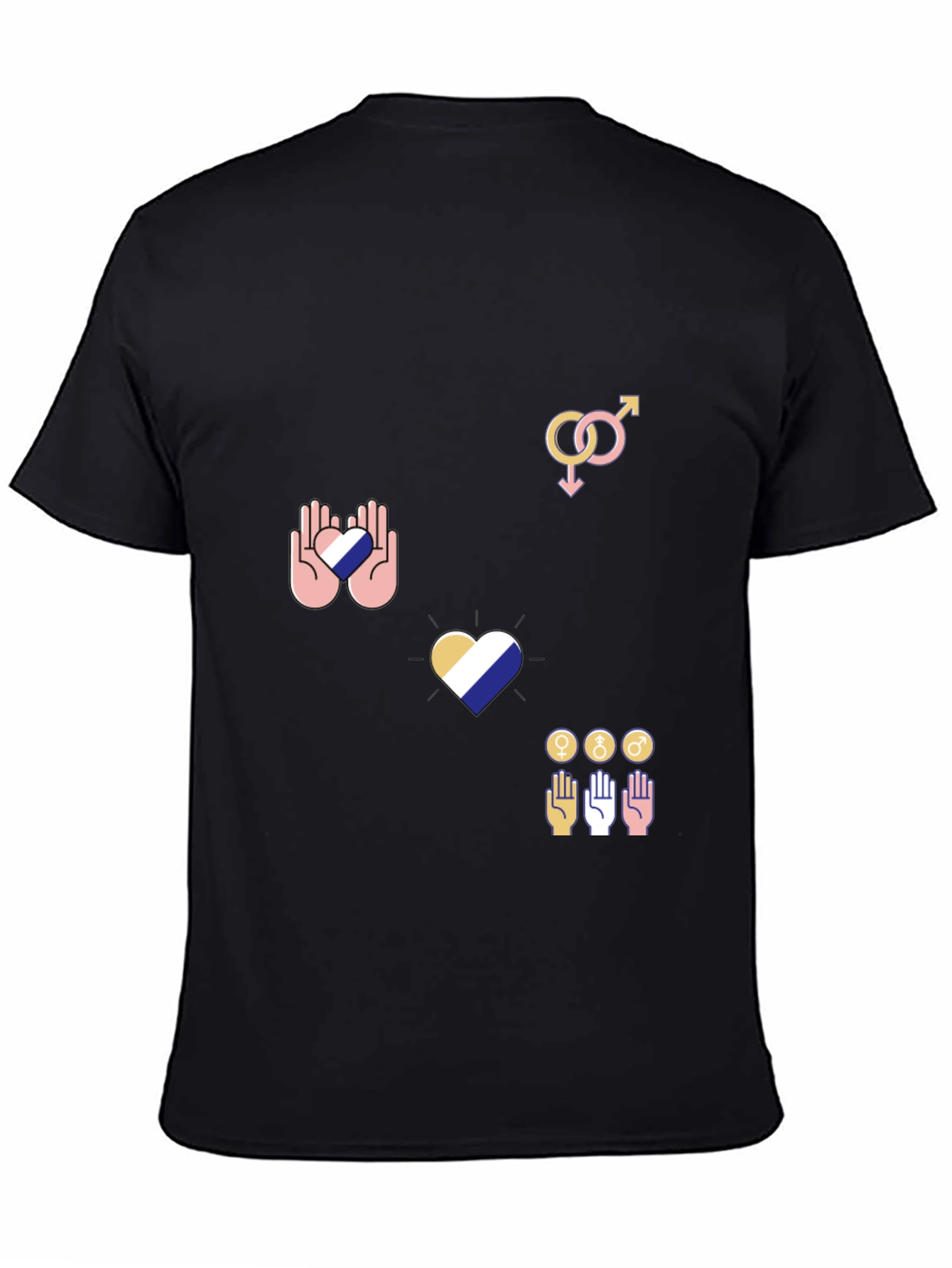Pride Graphic Tee - Black Cotton Blend