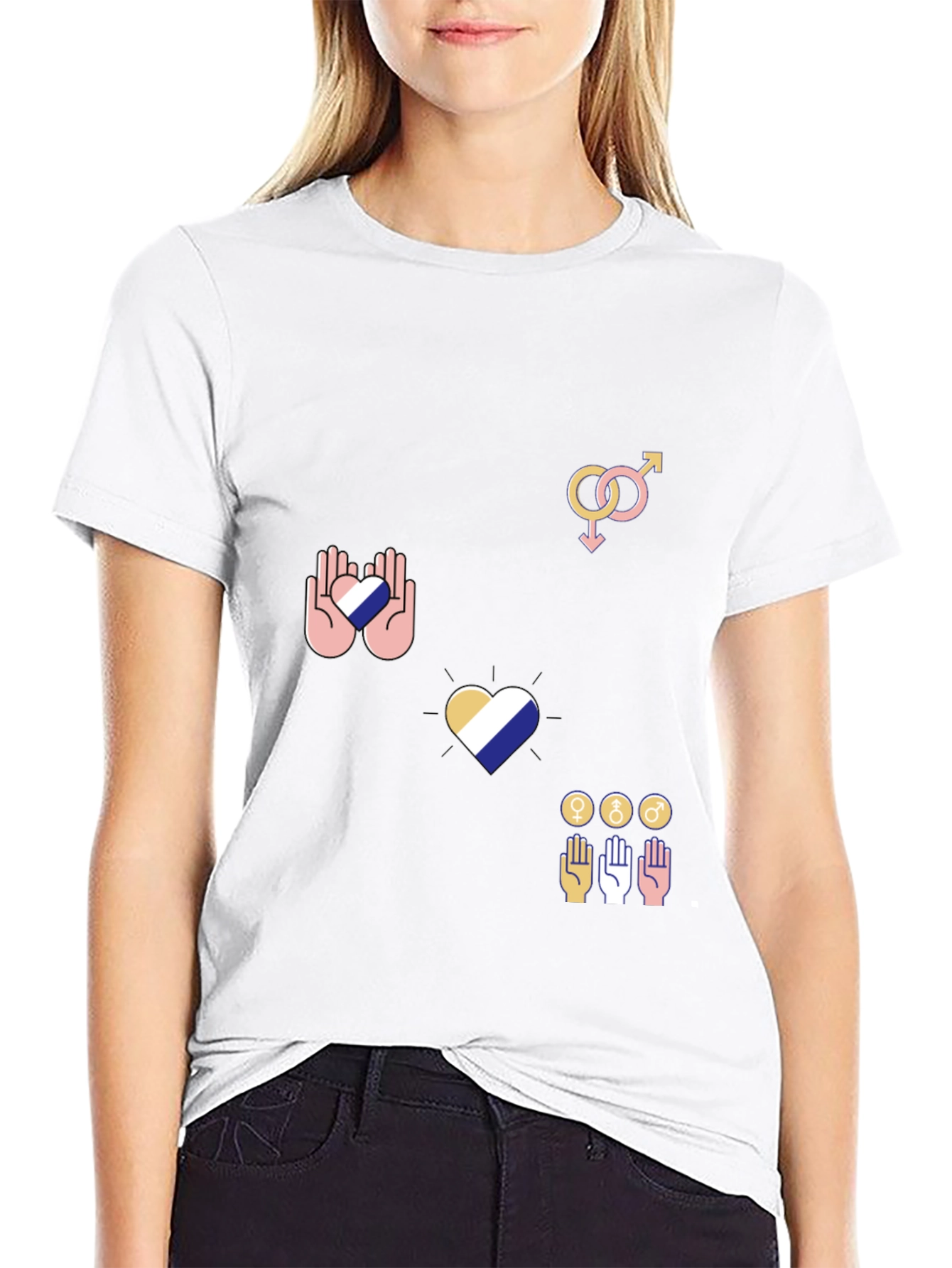 Pride Graphic Tee - Black Cotton Blend