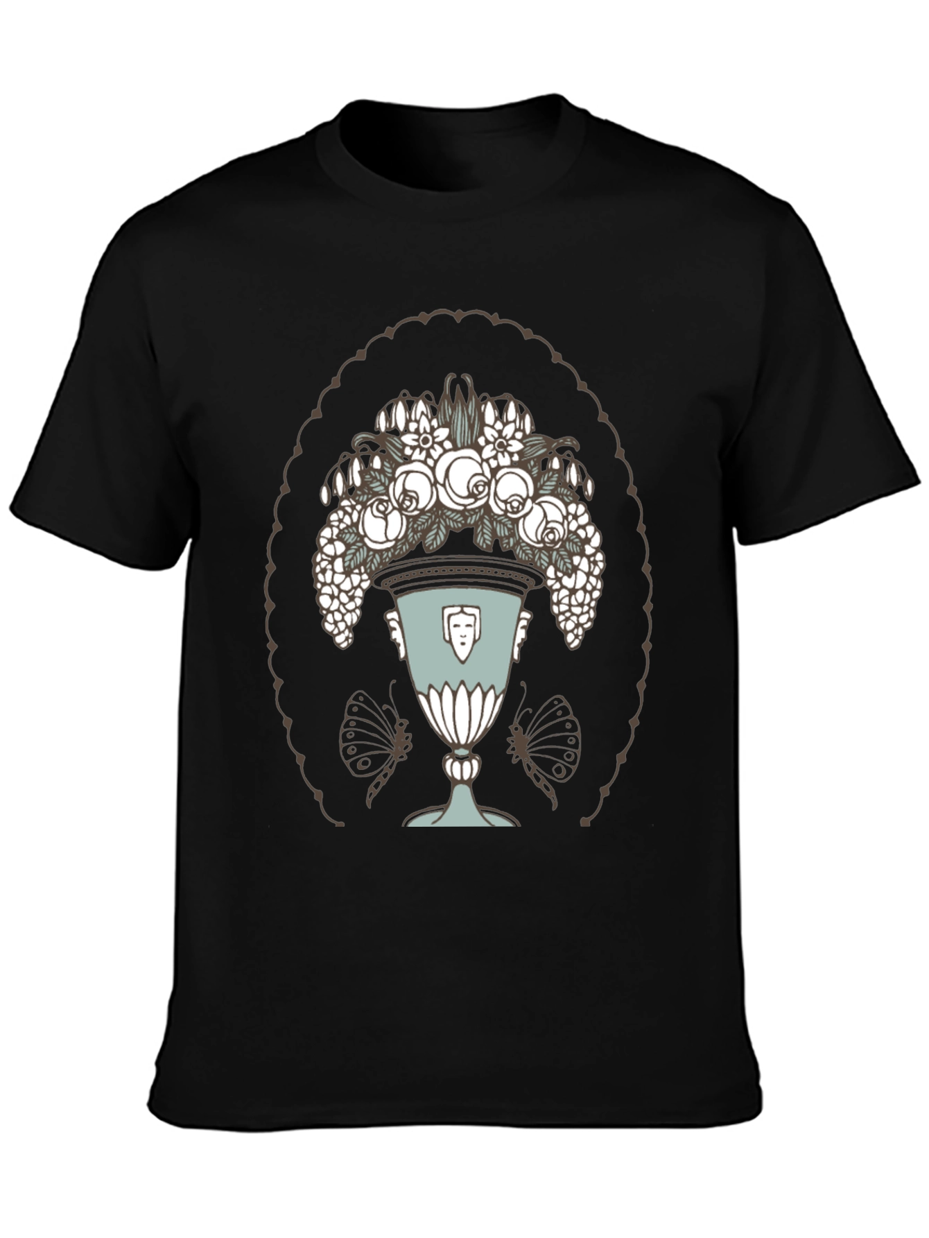 Floral Vase Graphic T-Shirt
