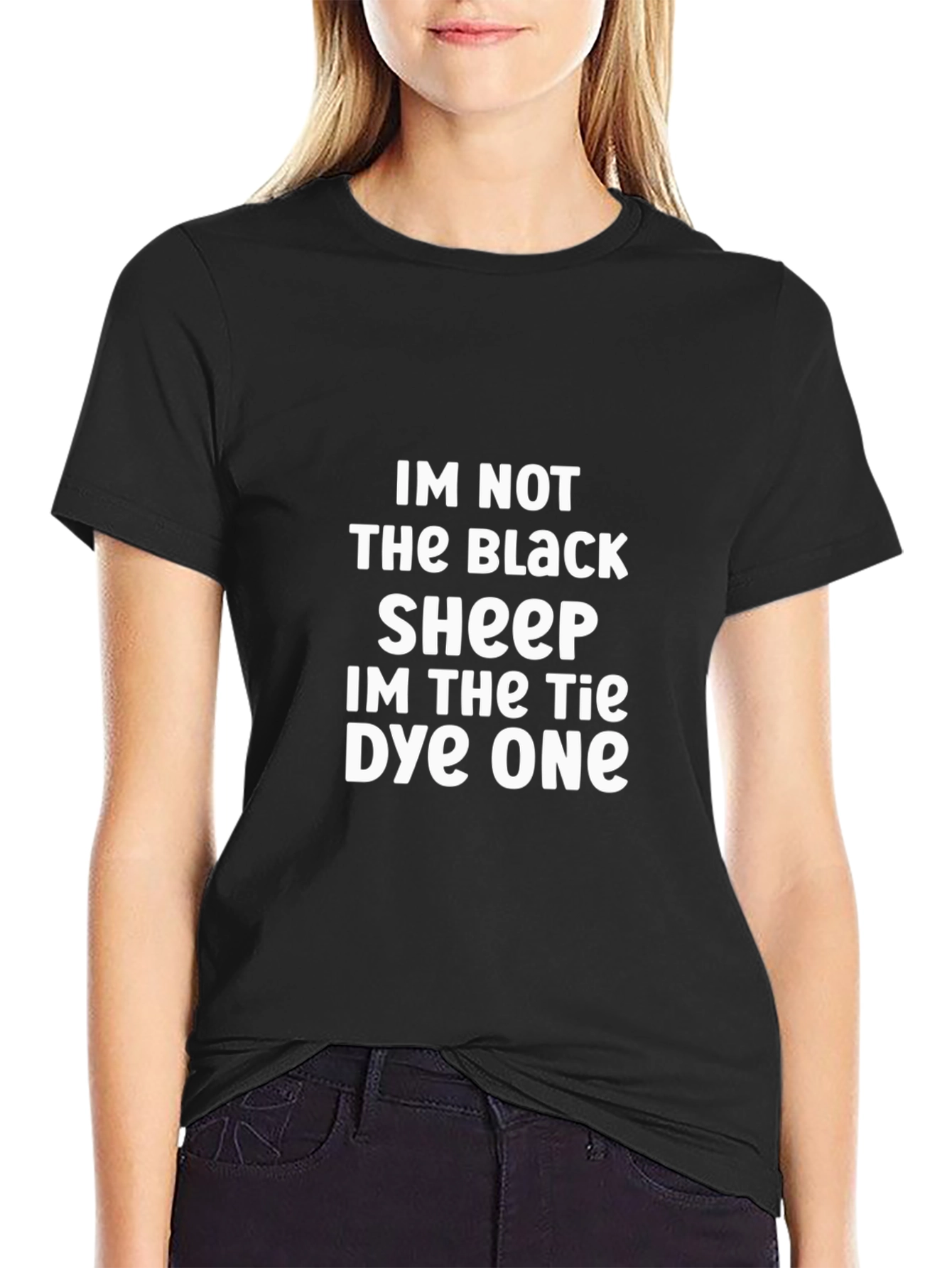 Black T-Shirt: Im Not The Black Sheep...