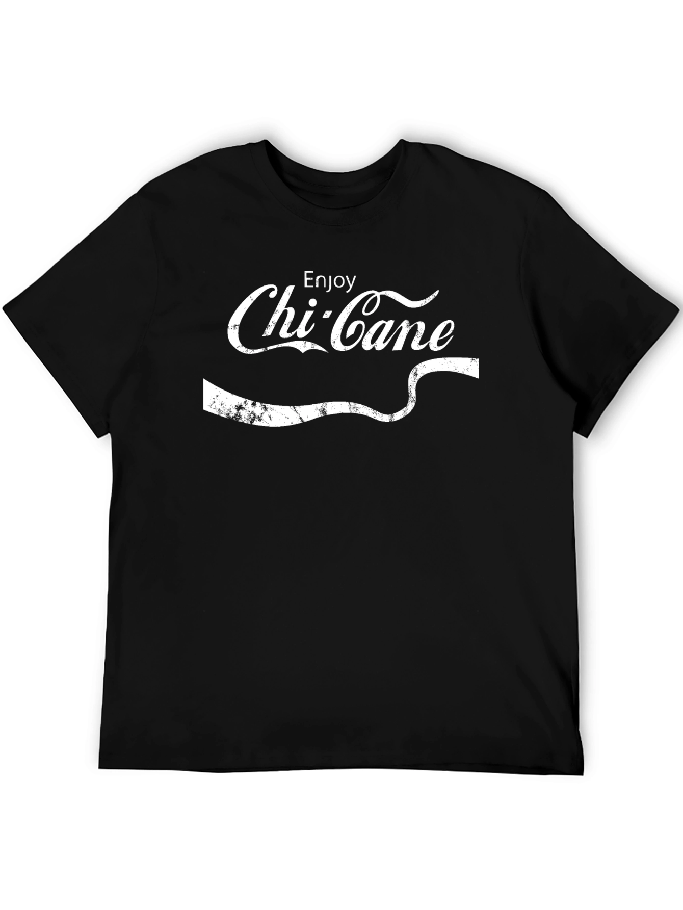 Enjoy Chi-Cane Black Graphic T-Shirt