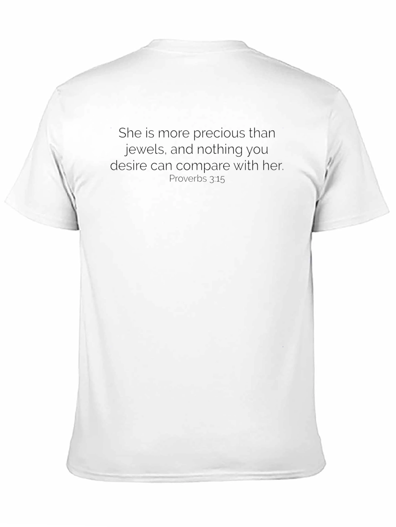 Precious Jewels Graphic T-Shirt - Proverbs 3:15 - Black