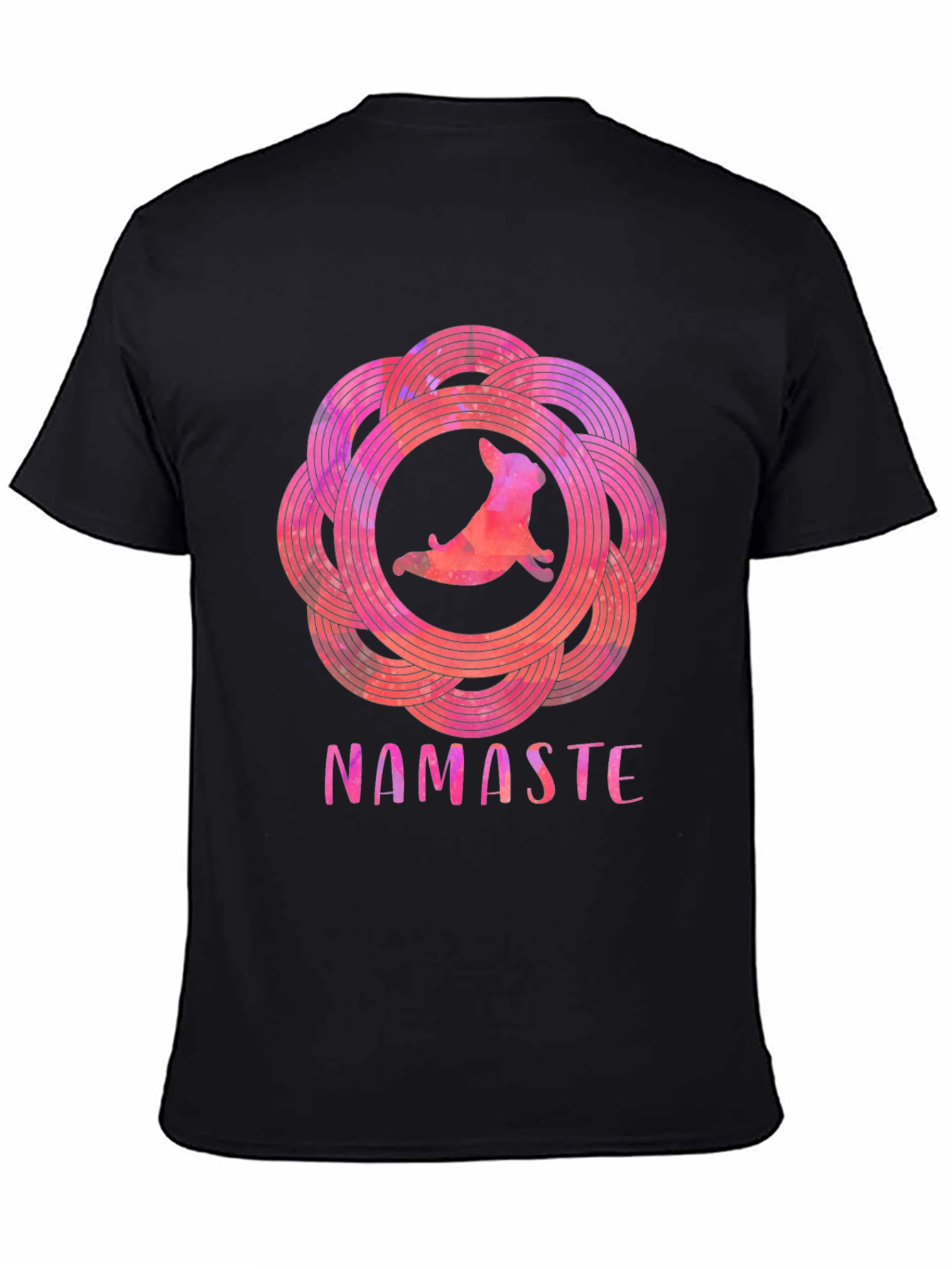 Namaste Yoga Dog Graphic Tee - Relaxed Fit