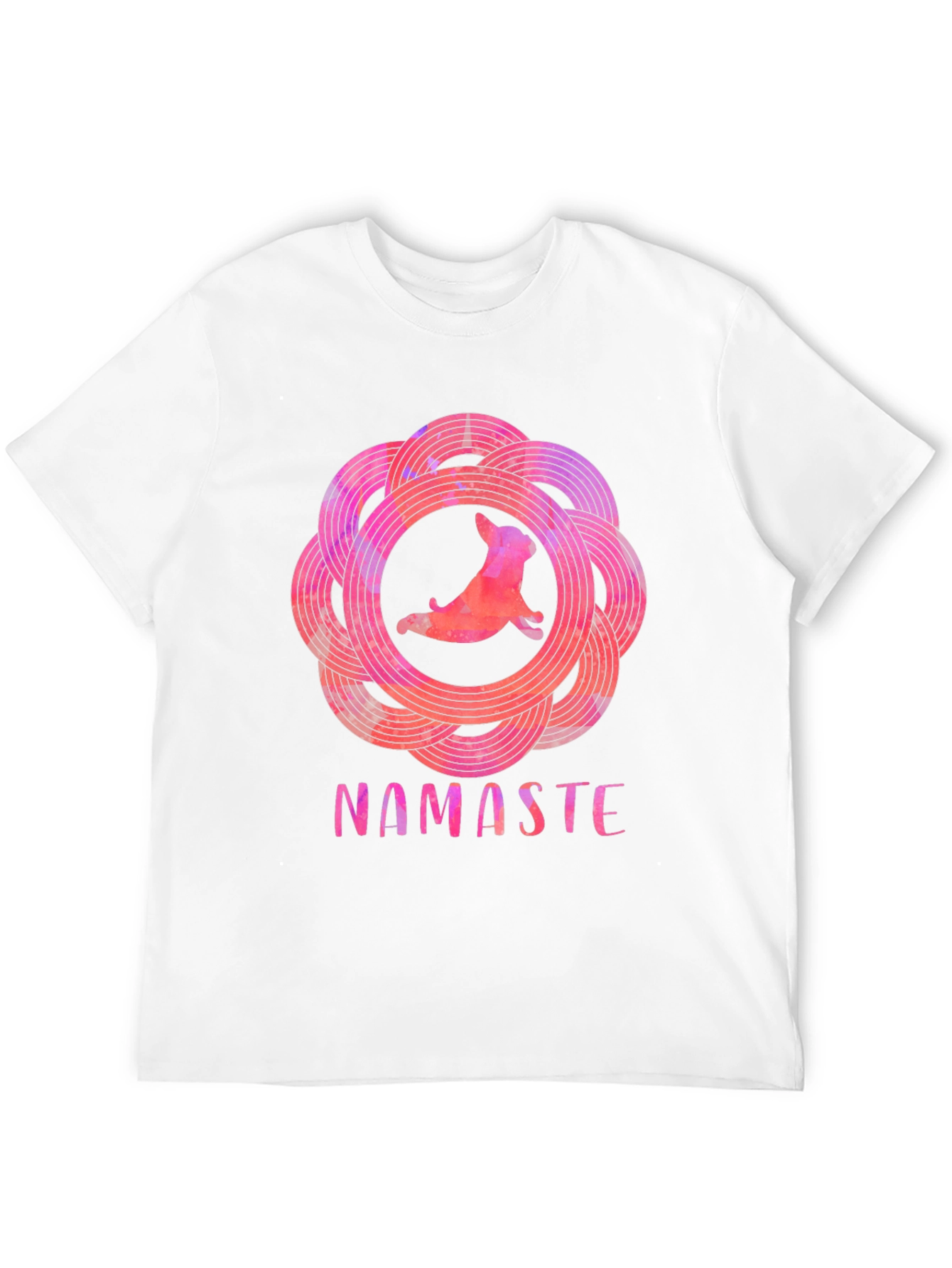 Namaste Yoga Dog Graphic Tee - Relaxed Fit