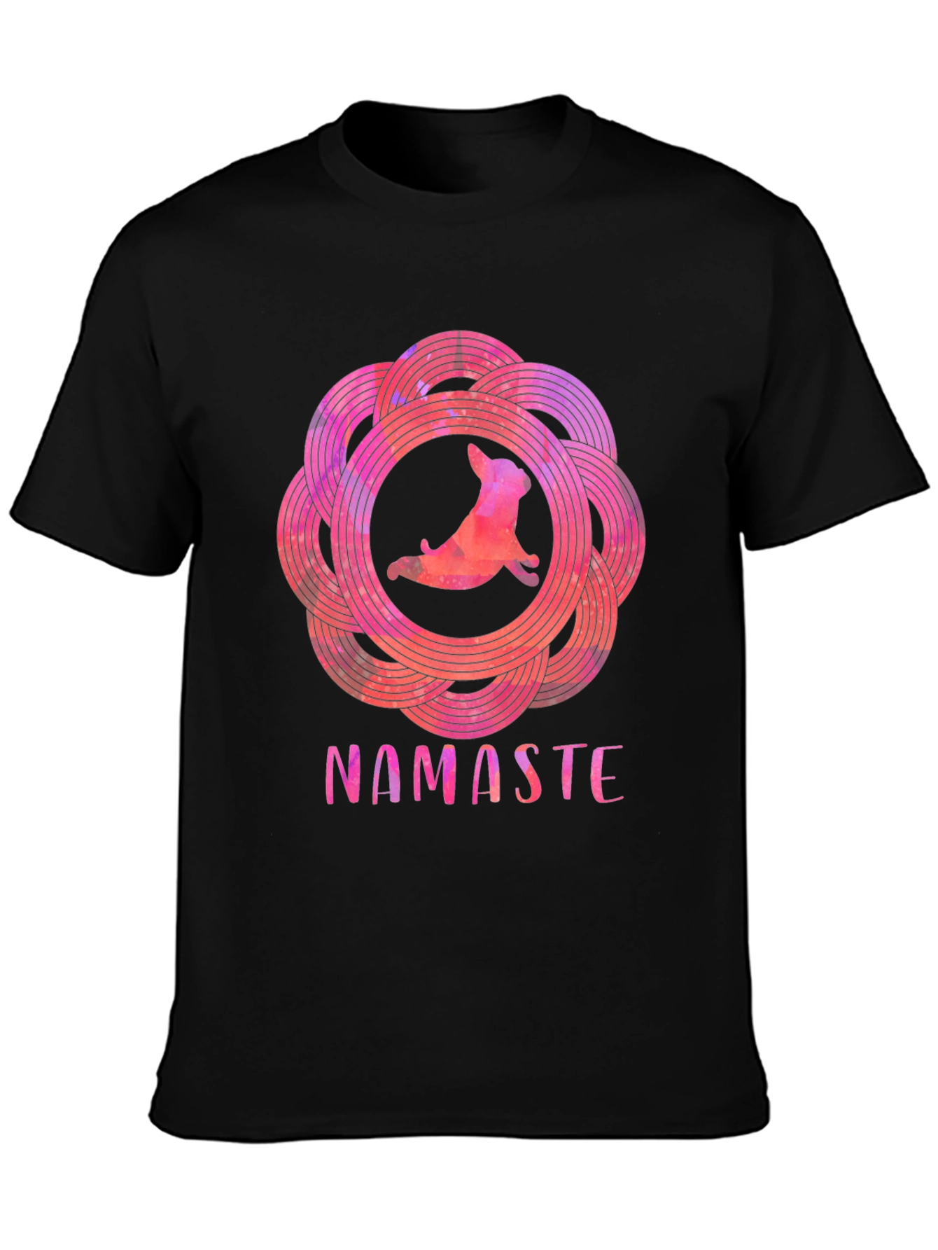 Namaste Yoga Dog Graphic Tee - Relaxed Fit