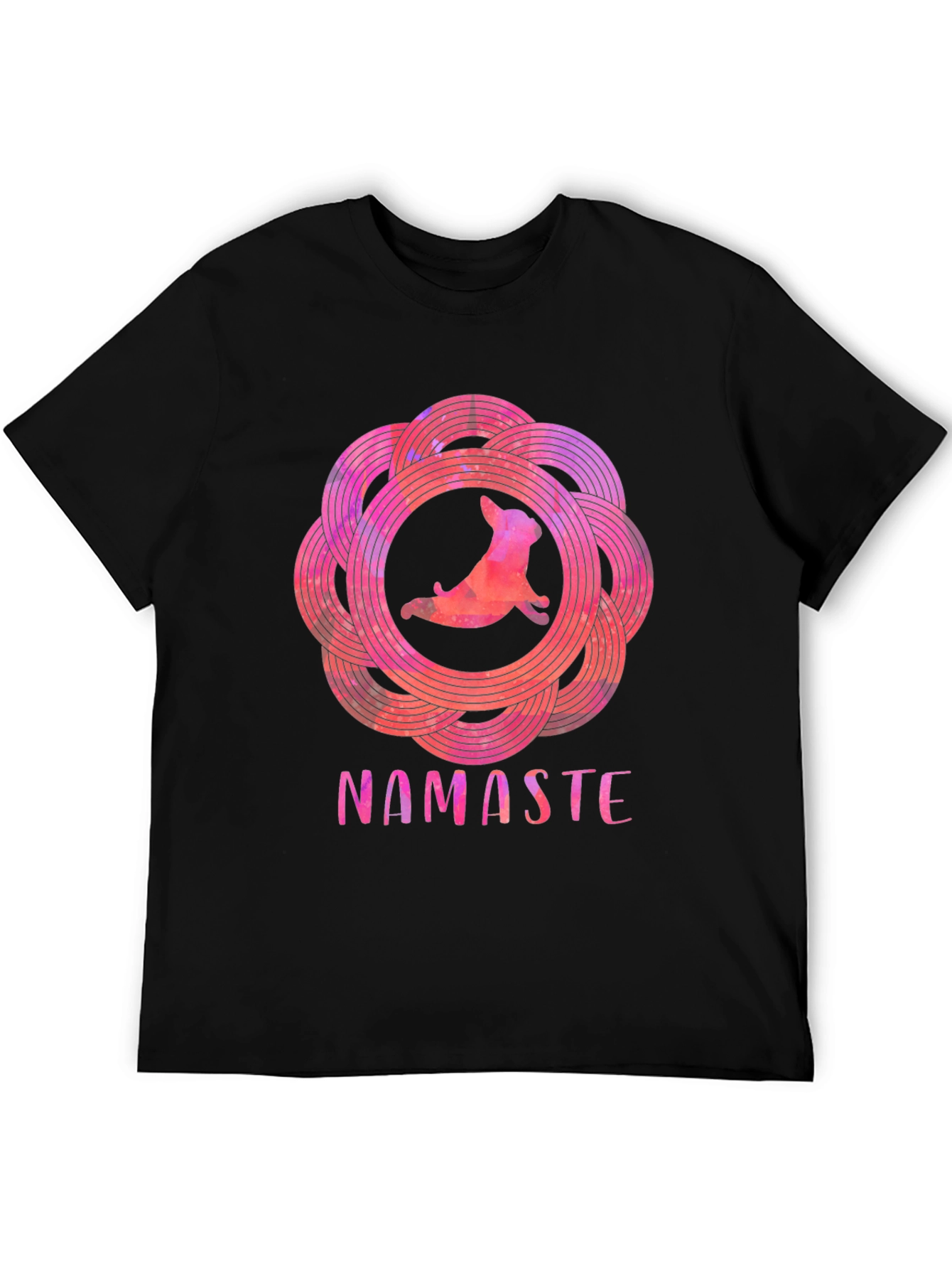 Namaste Yoga Dog Graphic Tee - Relaxed Fit