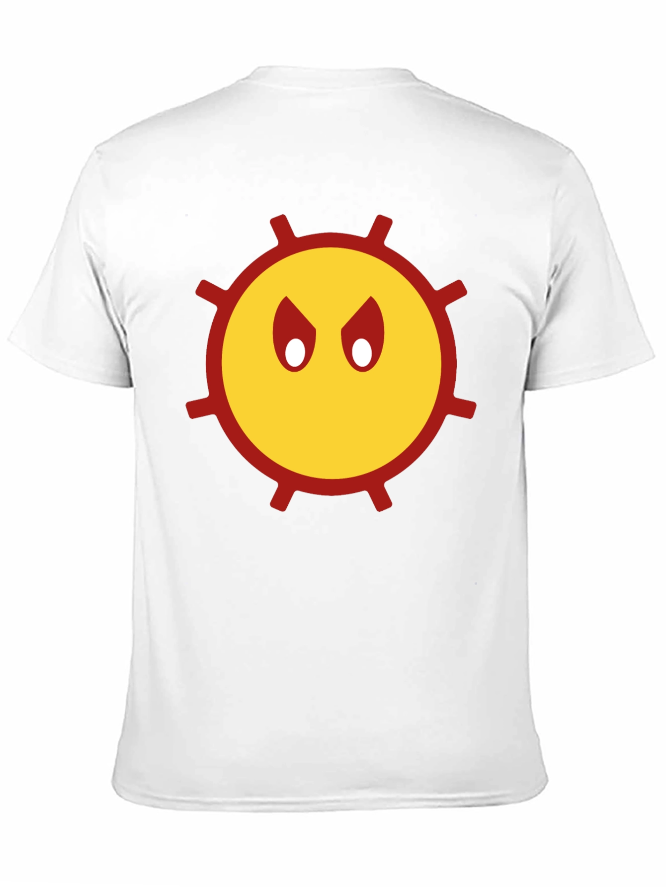 Grumpy Sun Graphic Tee - Black Cotton Shirt