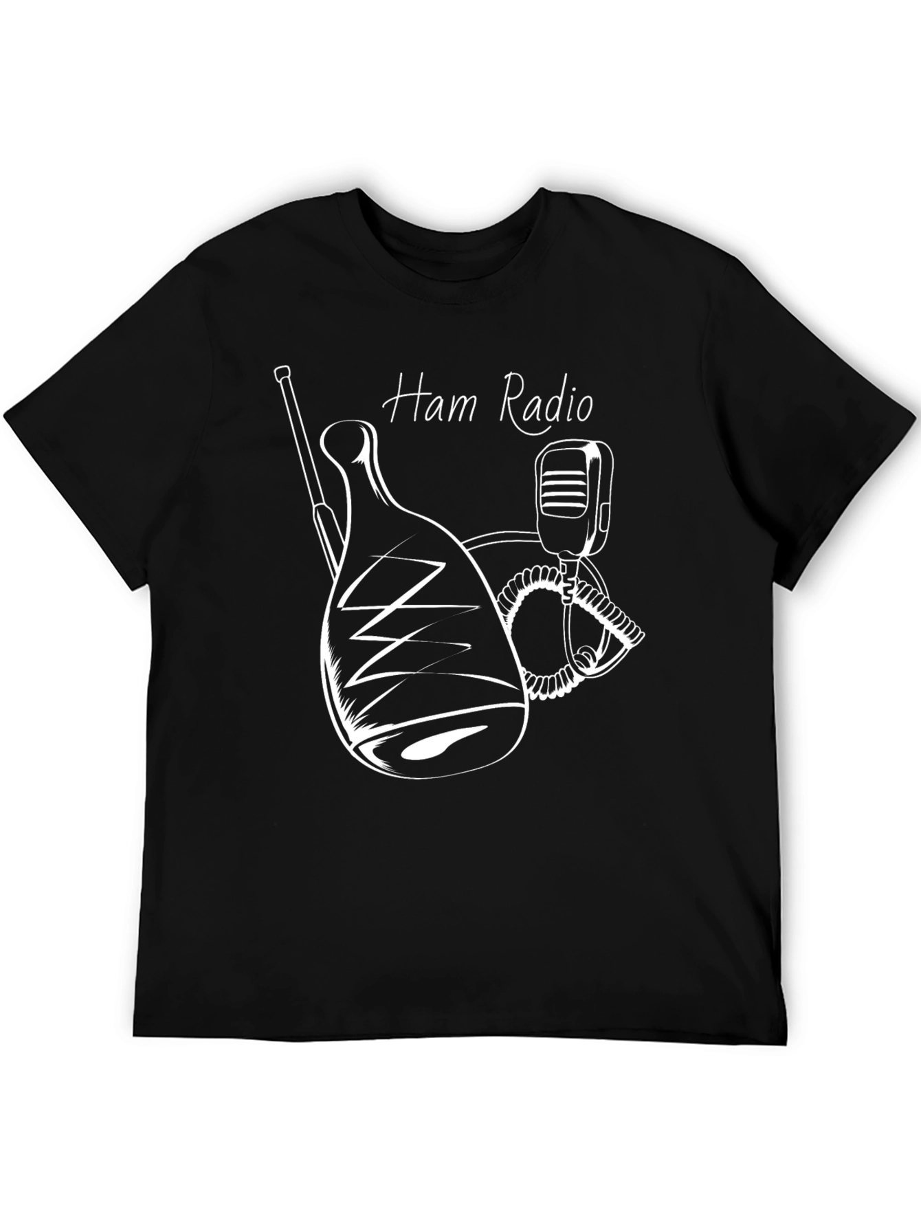 Ham Radio Graphic T-Shirt - Black