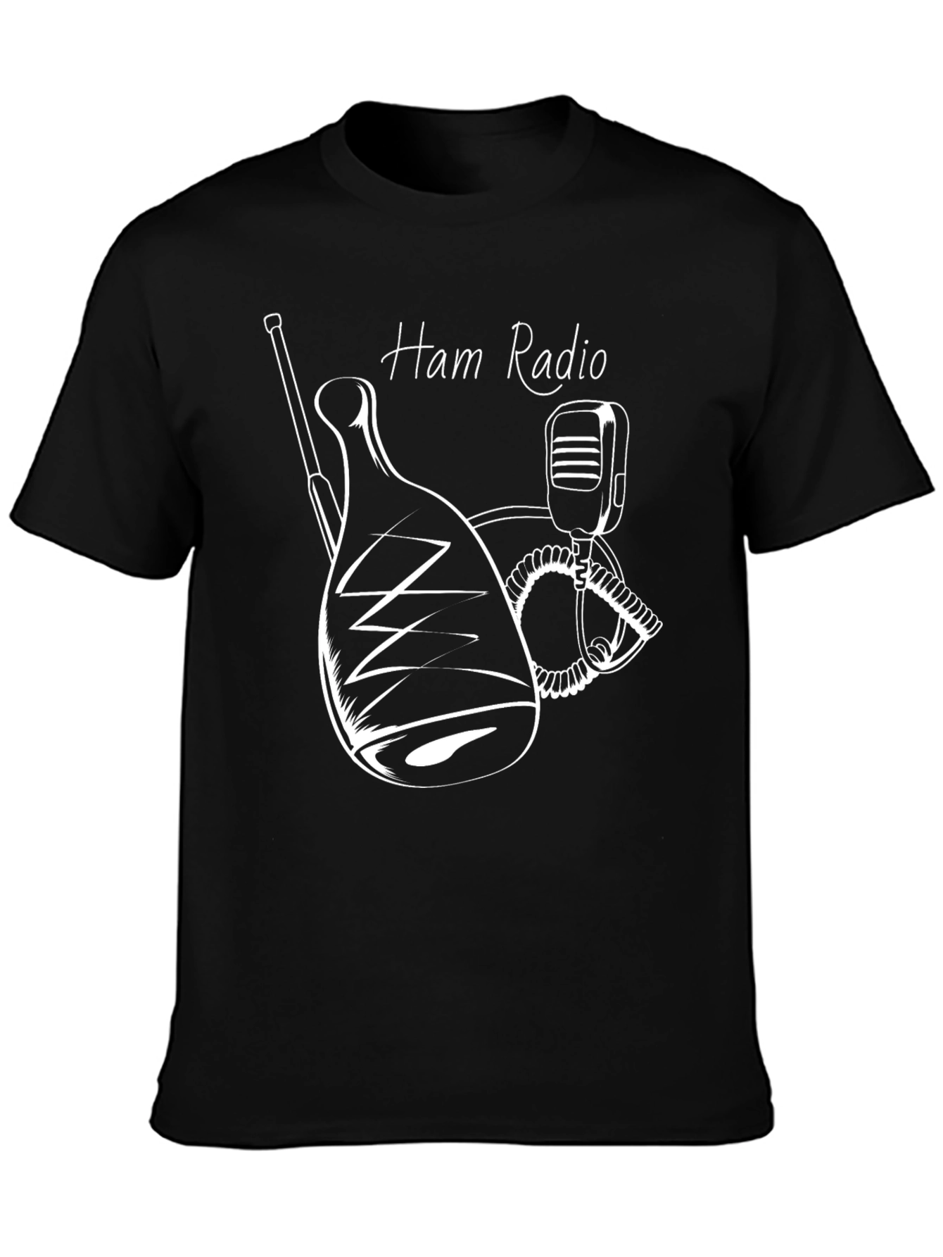 Ham Radio Graphic T-Shirt - Black