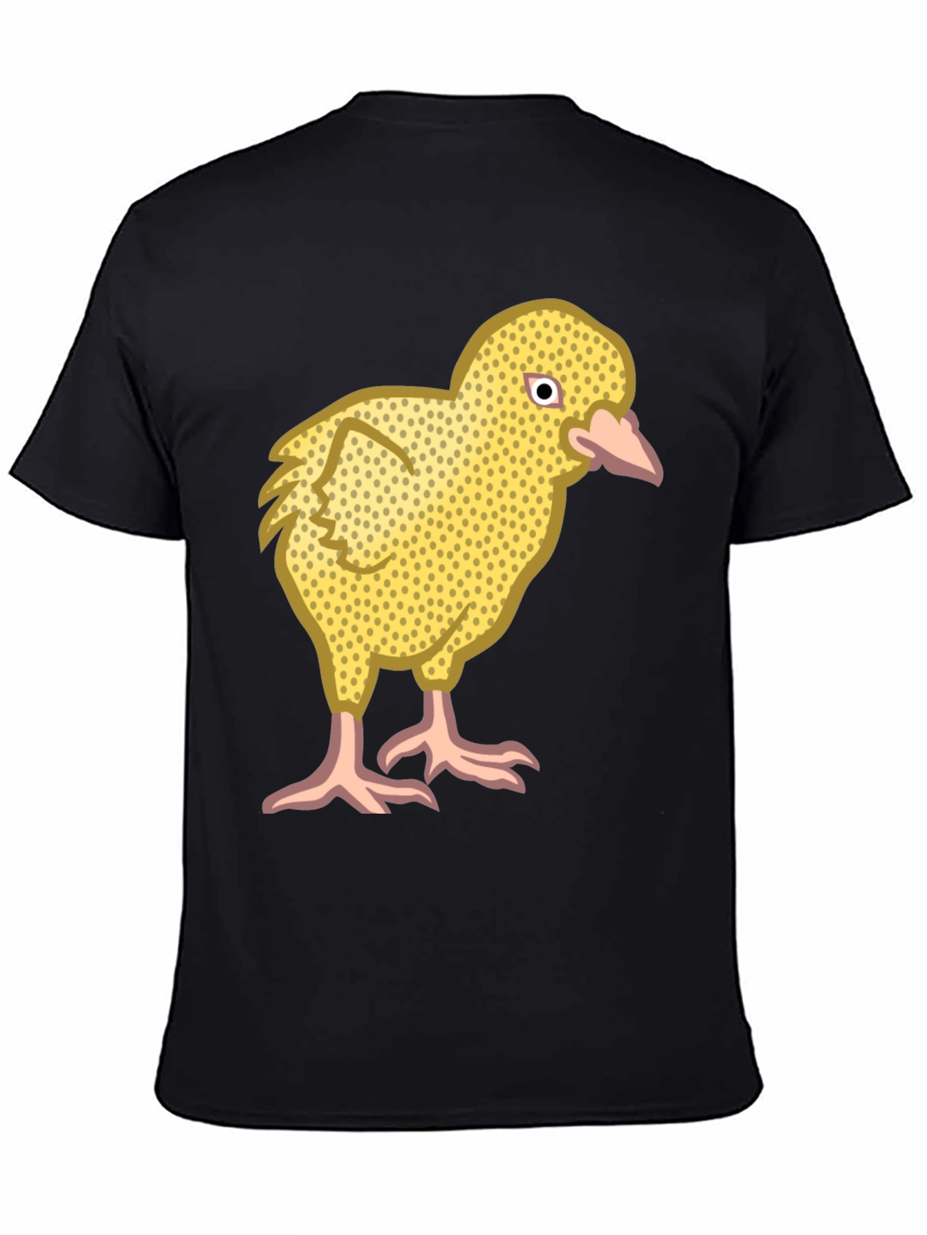 Funny Chick Graphic Black T-Shirt