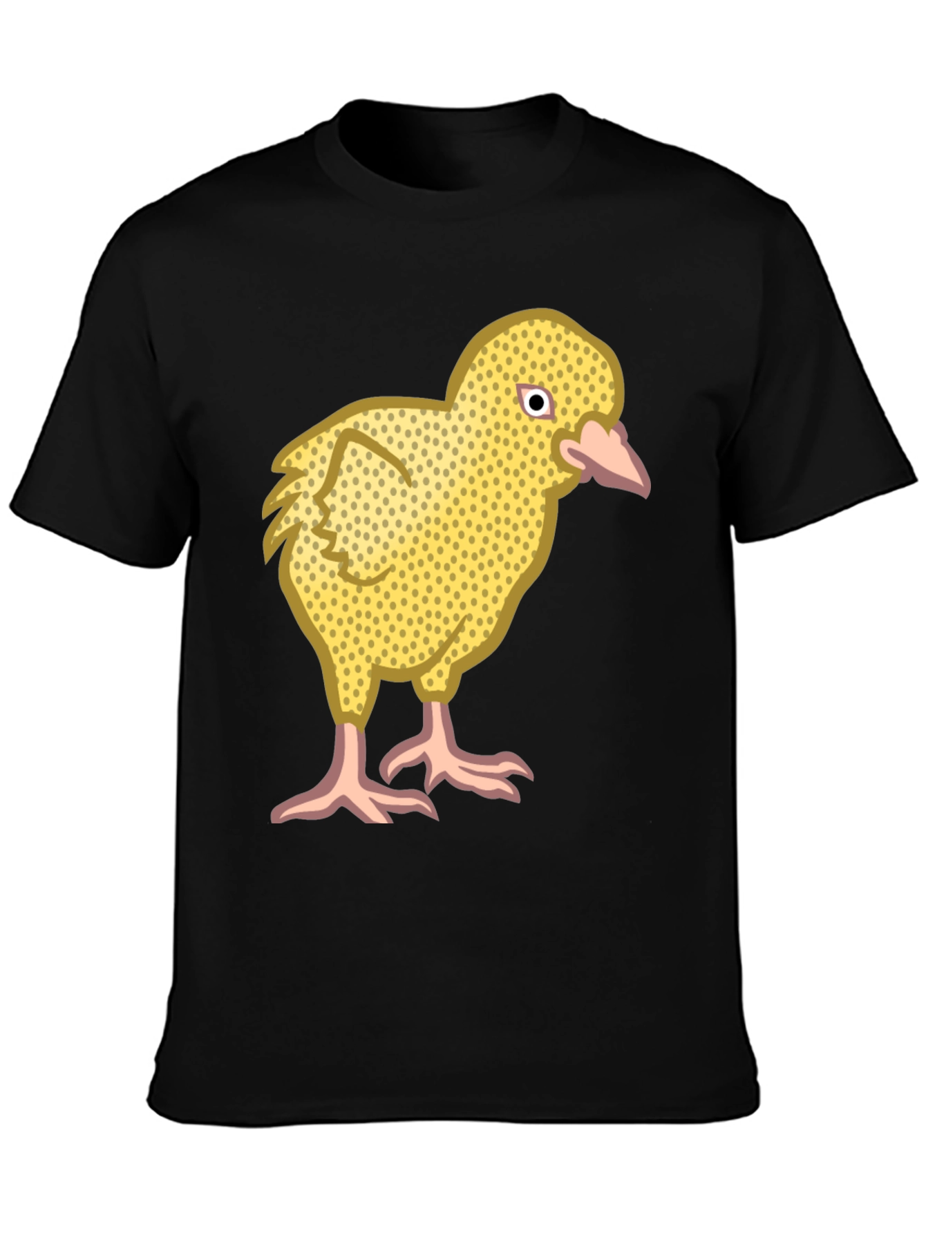 Funny Chick Graphic Black T-Shirt