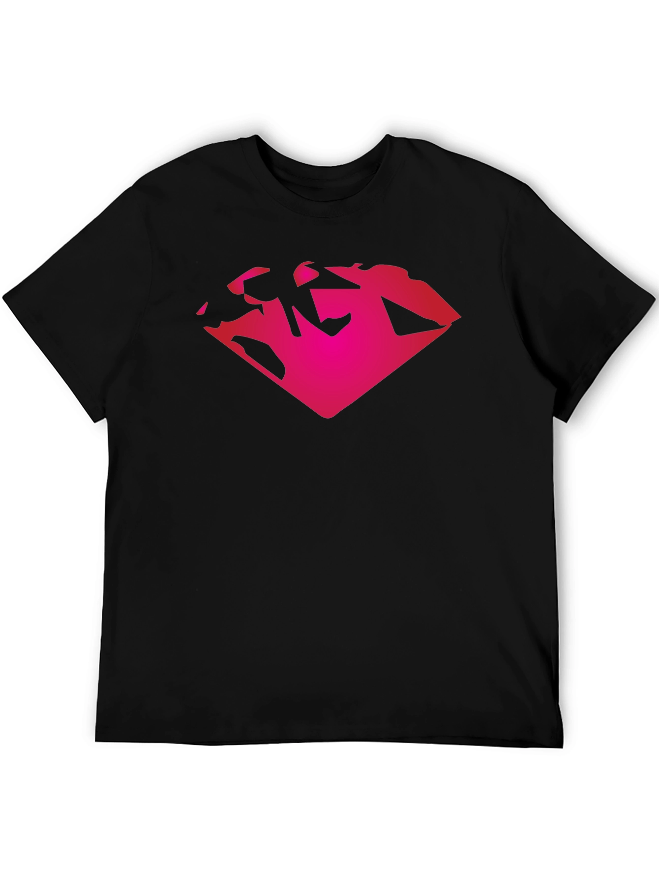 Diamond Graphic Black T-Shirt Casual Wear