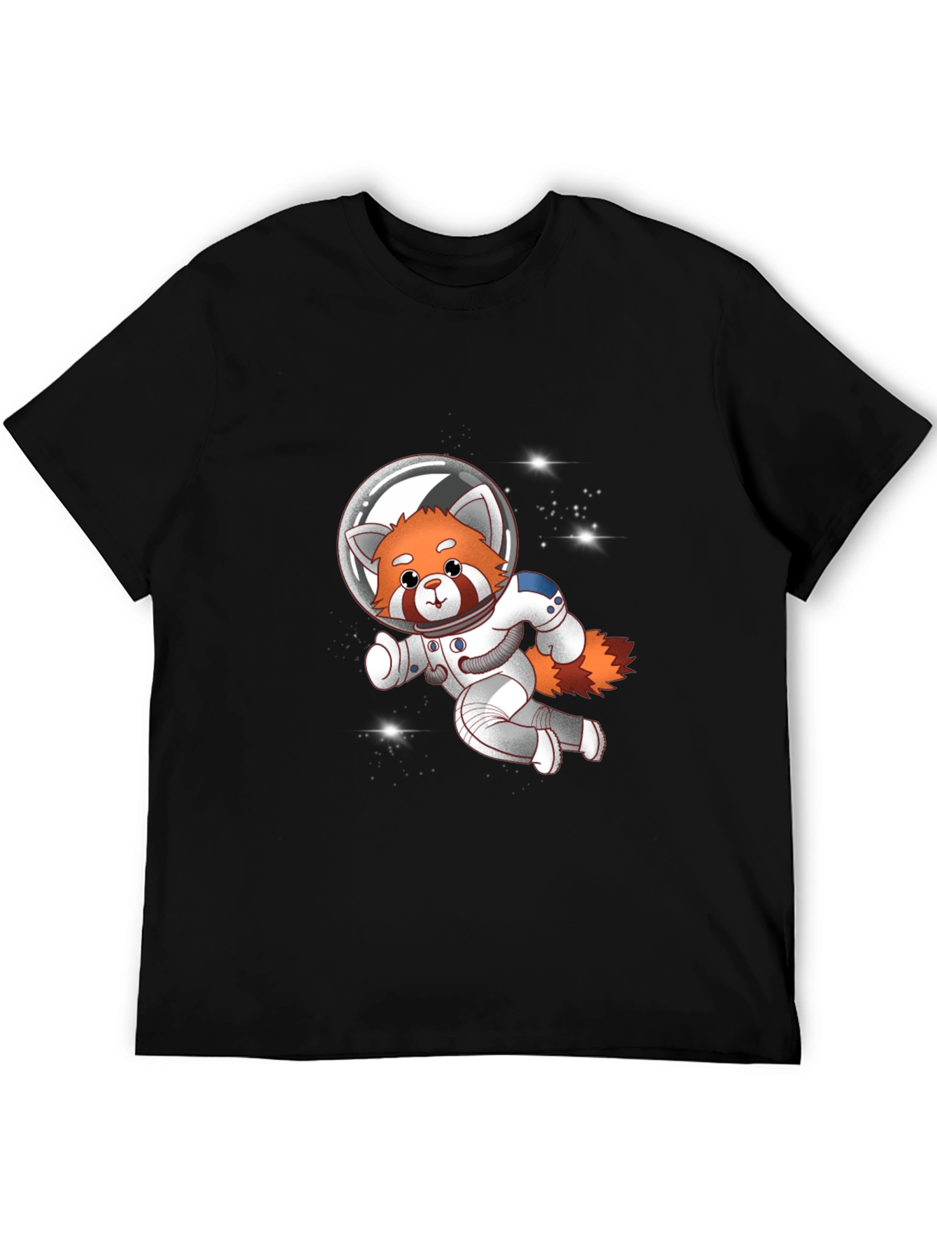 Red Panda Astronaut T-Shirt - Galaxy Explorer Tee