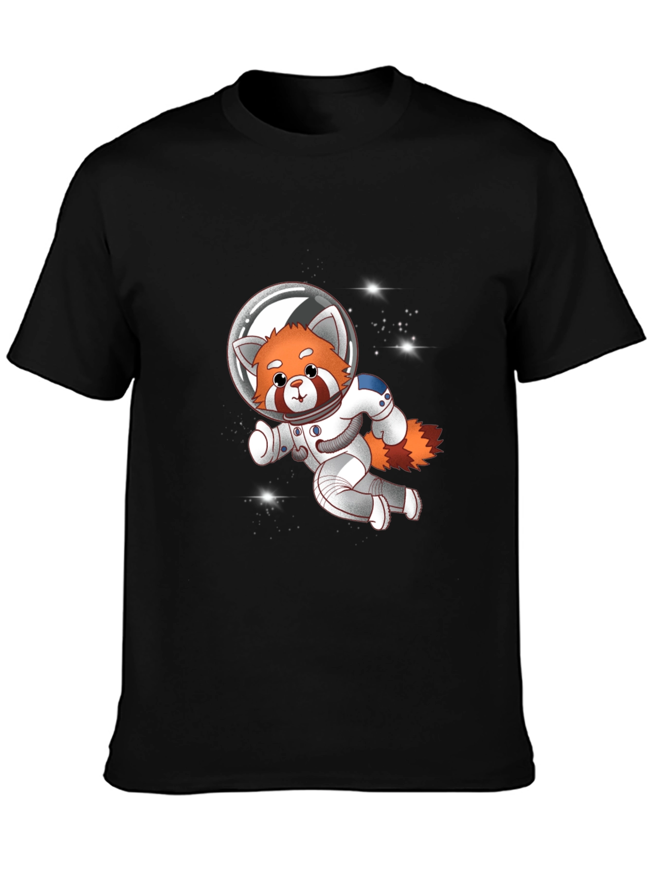 Red Panda Astronaut T-Shirt - Galaxy Explorer Tee