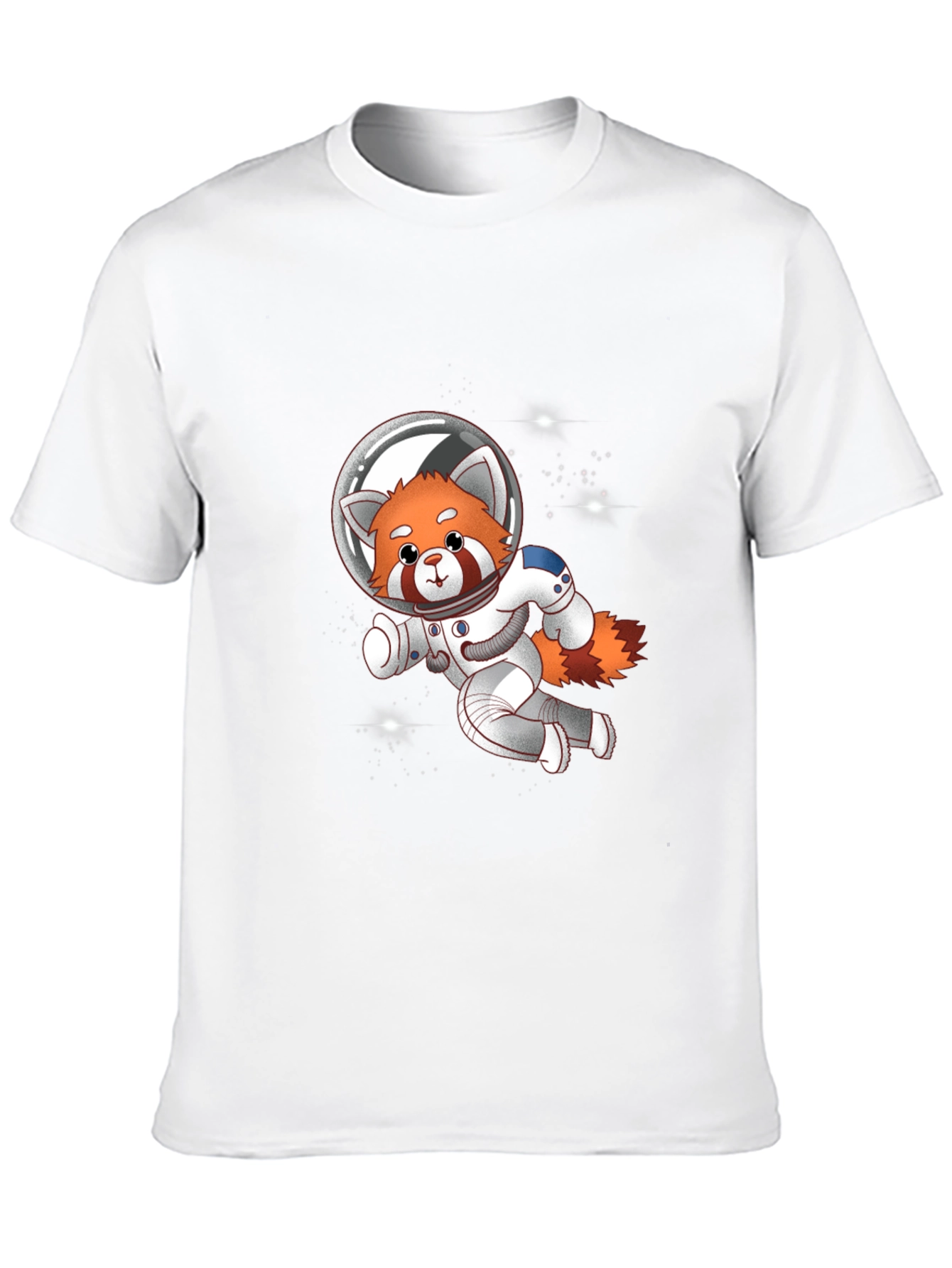 Red Panda Astronaut T-Shirt - Galaxy Explorer Tee