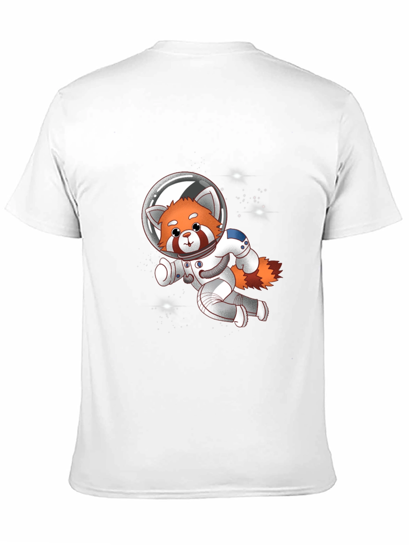 Red Panda Astronaut T-Shirt - Galaxy Explorer Tee