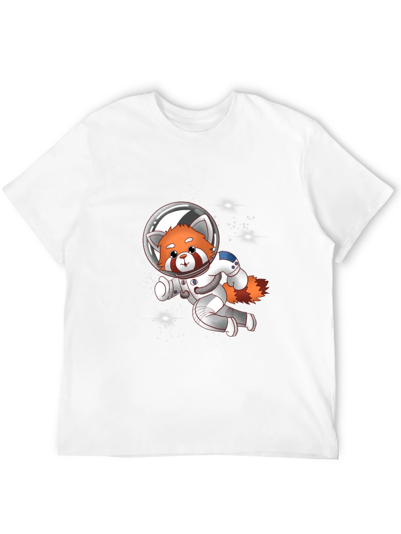 Red Panda Astronaut T-Shirt - Galaxy Explorer Tee