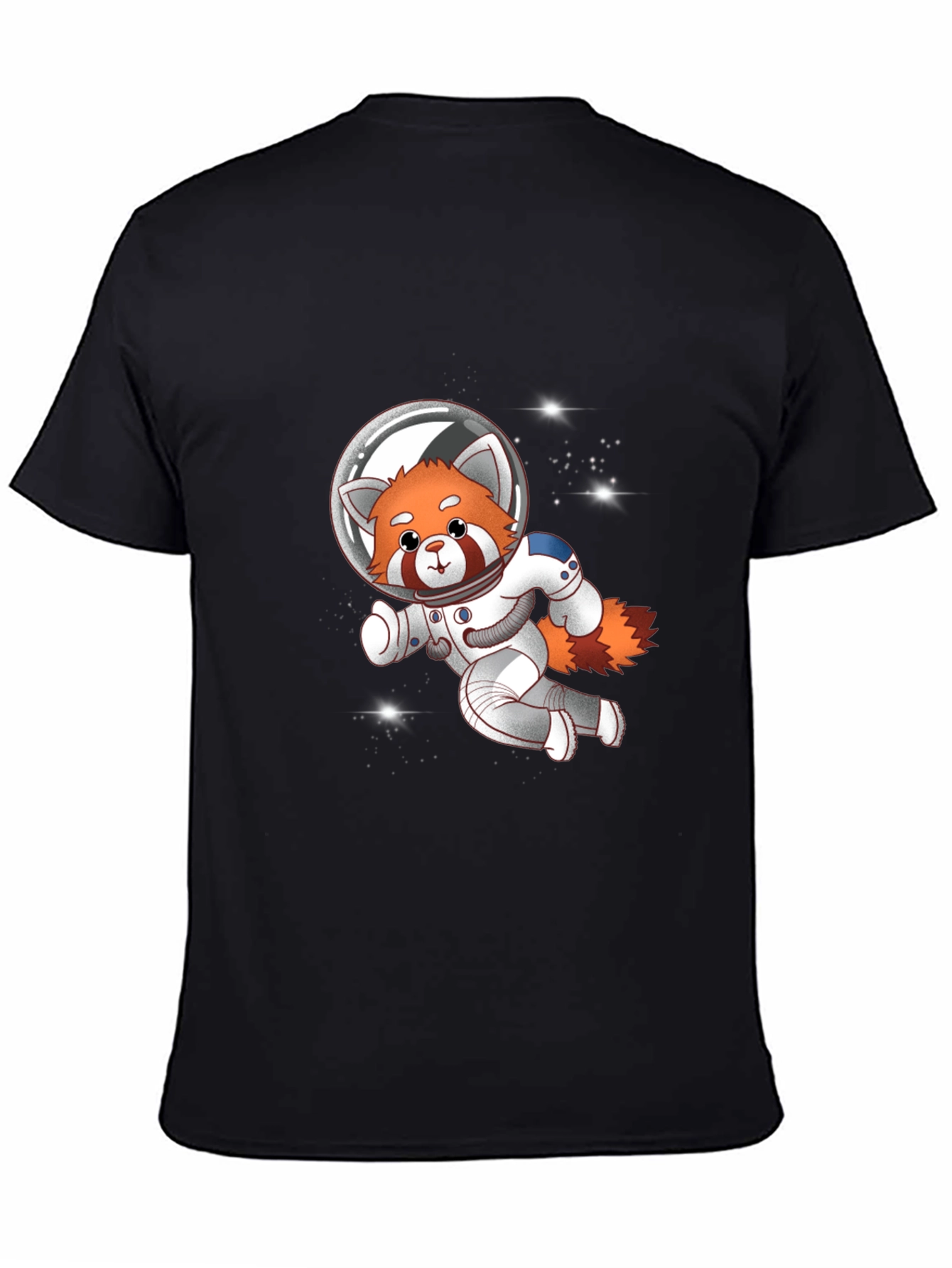 Red Panda Astronaut T-Shirt - Galaxy Explorer Tee