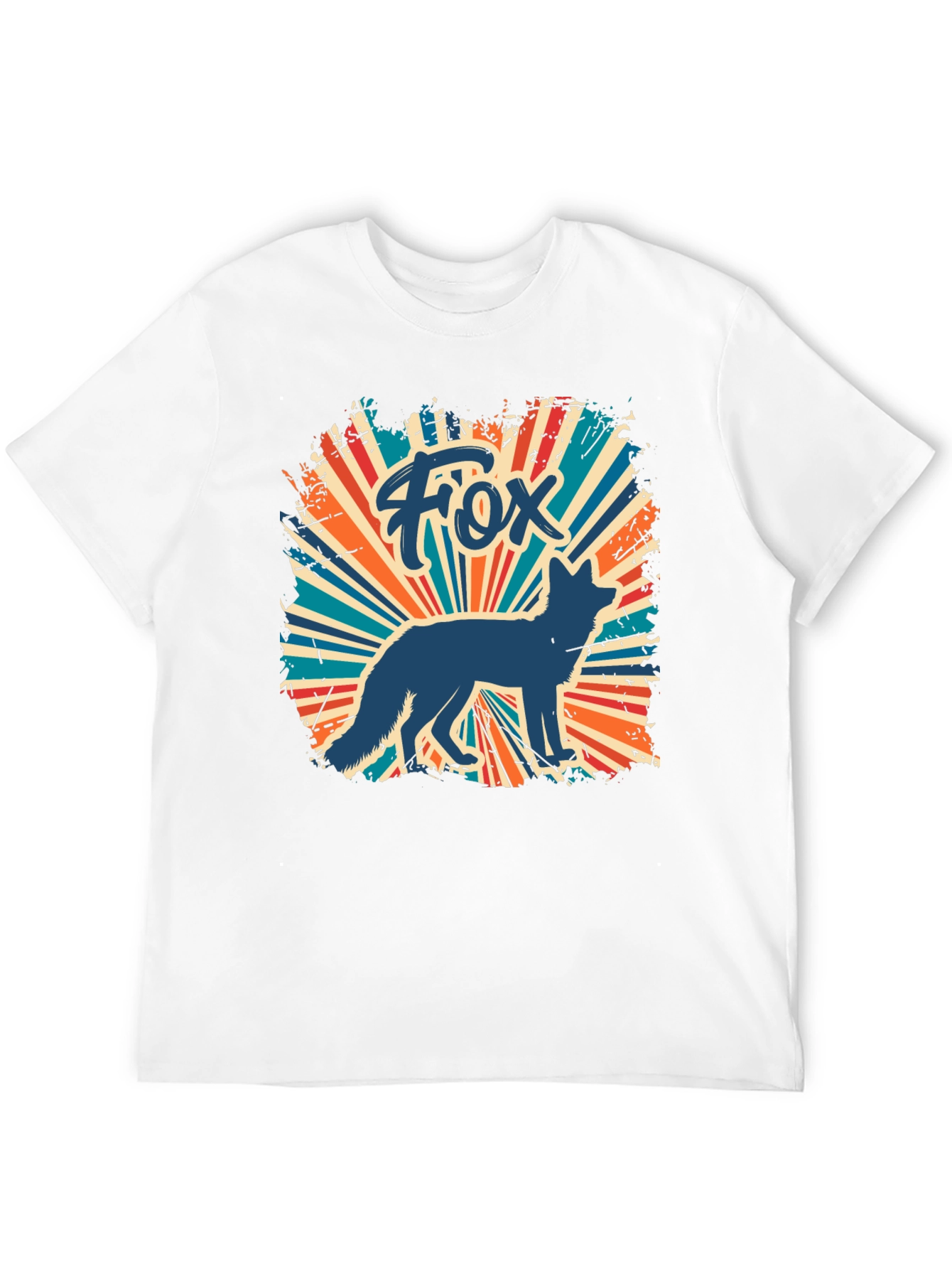 Retro Fox Graphic Tee - Cool Animal T-Shirt
