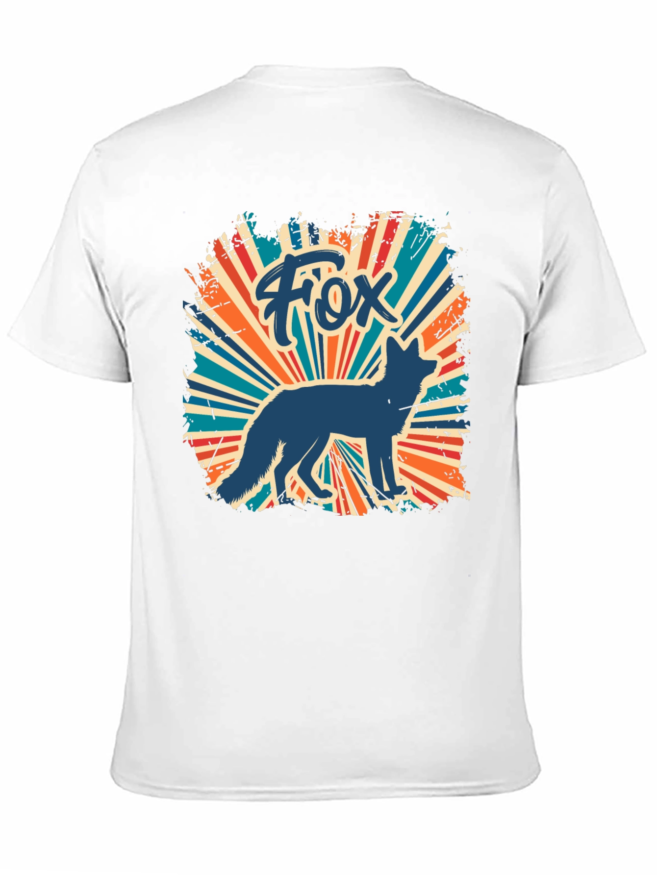 Retro Fox Graphic Tee - Cool Animal T-Shirt