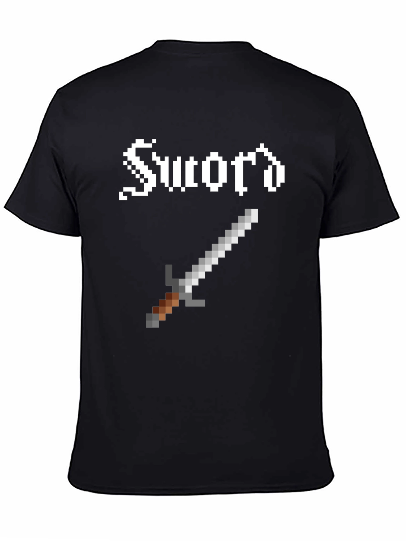 Pixel Sword Graphic Tee - Retro Gaming Shirt