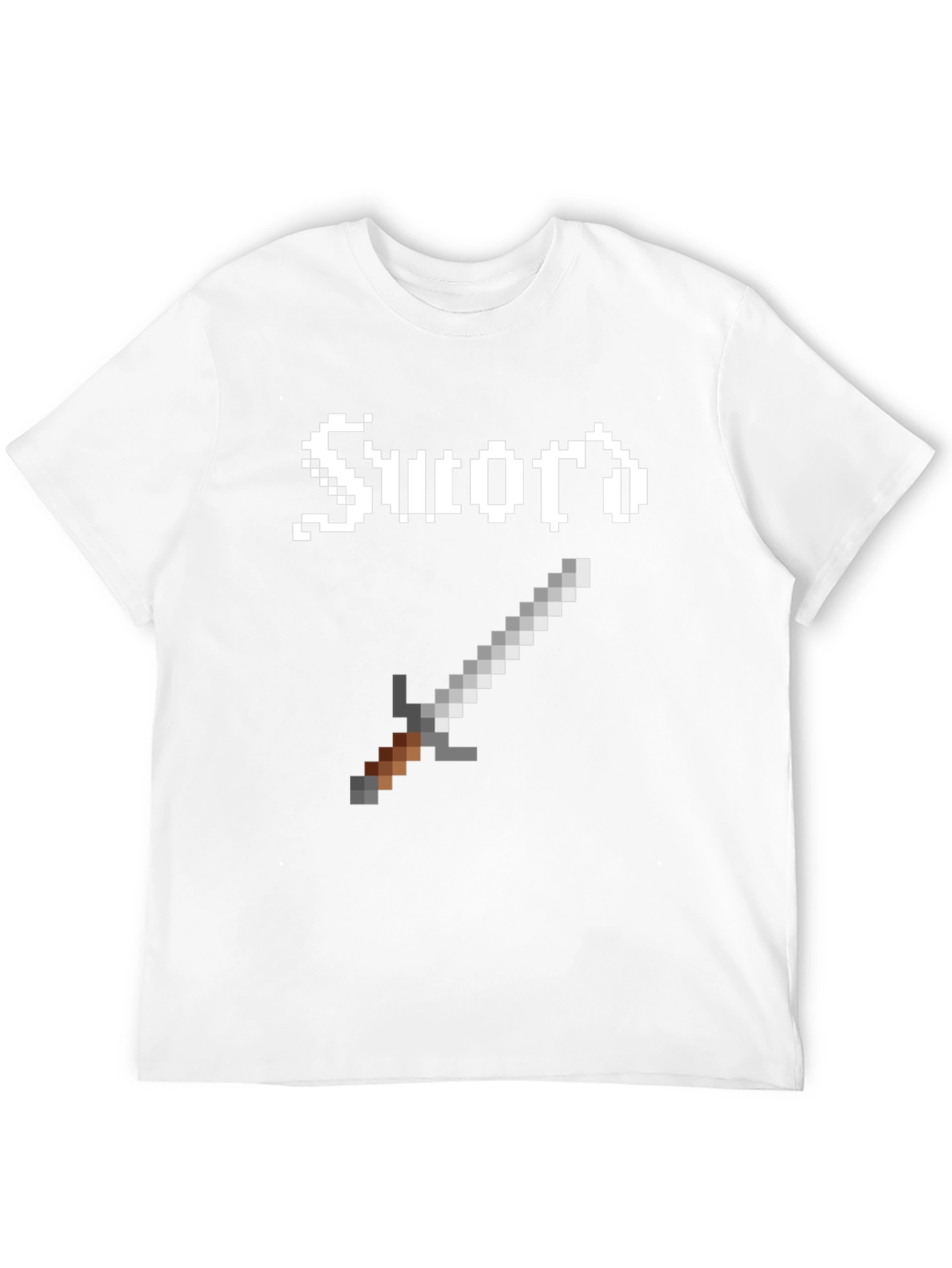 Pixel Sword Graphic Tee - Retro Gaming Shirt