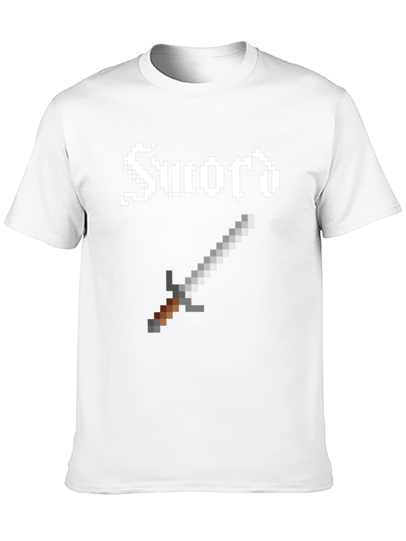 Pixel Sword Graphic Tee - Retro Gaming Shirt