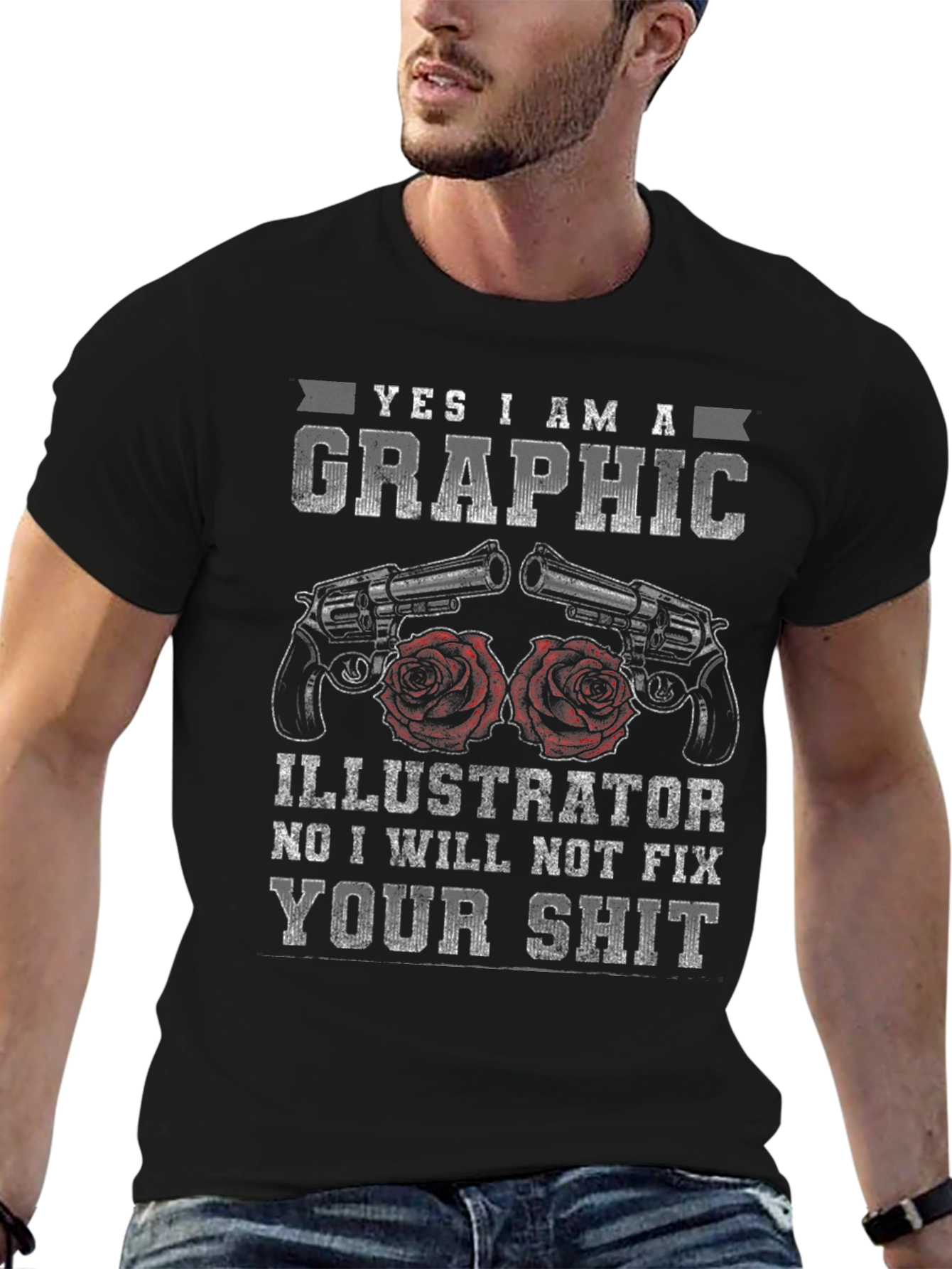 Graphic Illustrator Funny T-Shirt